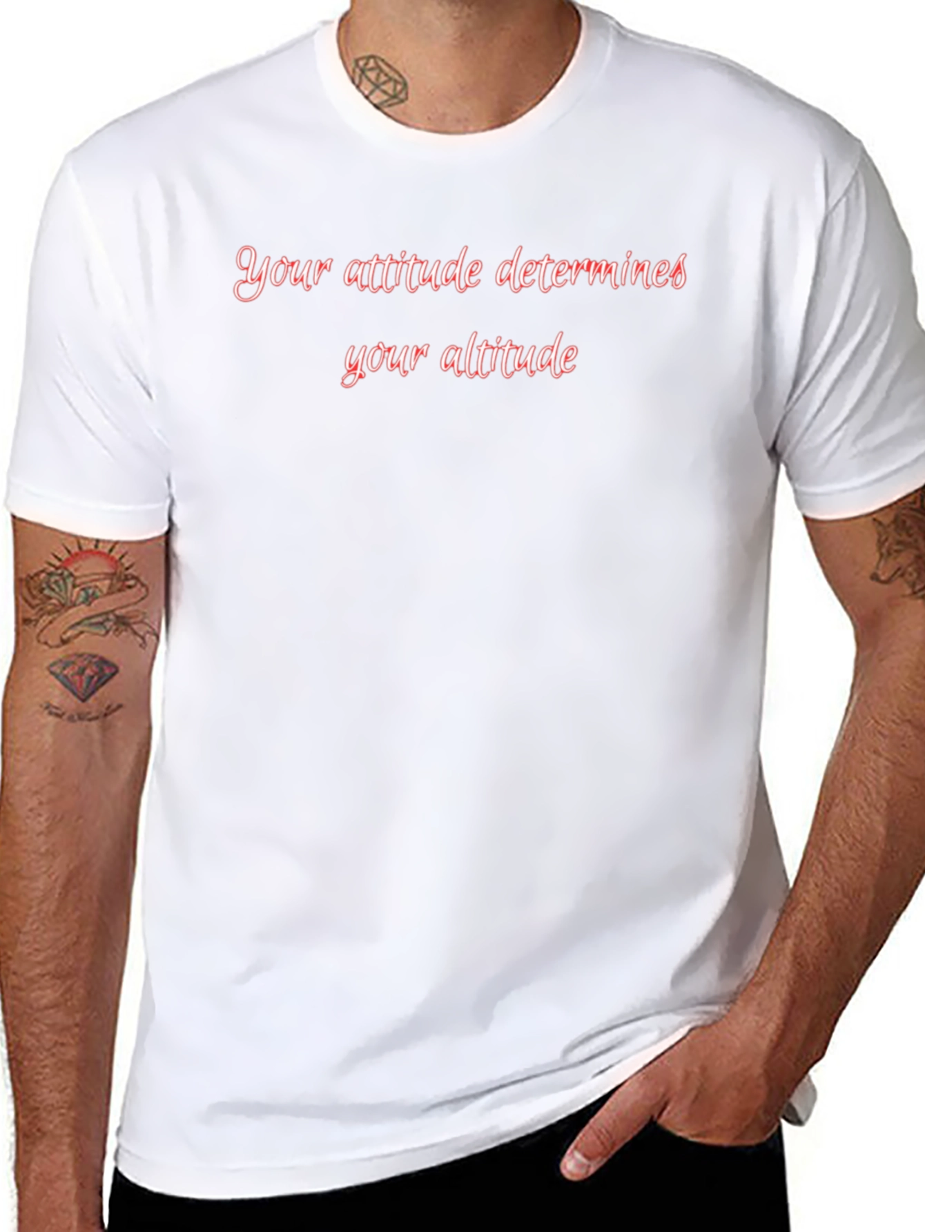 Attitude Determines Altitude Black T-Shirt