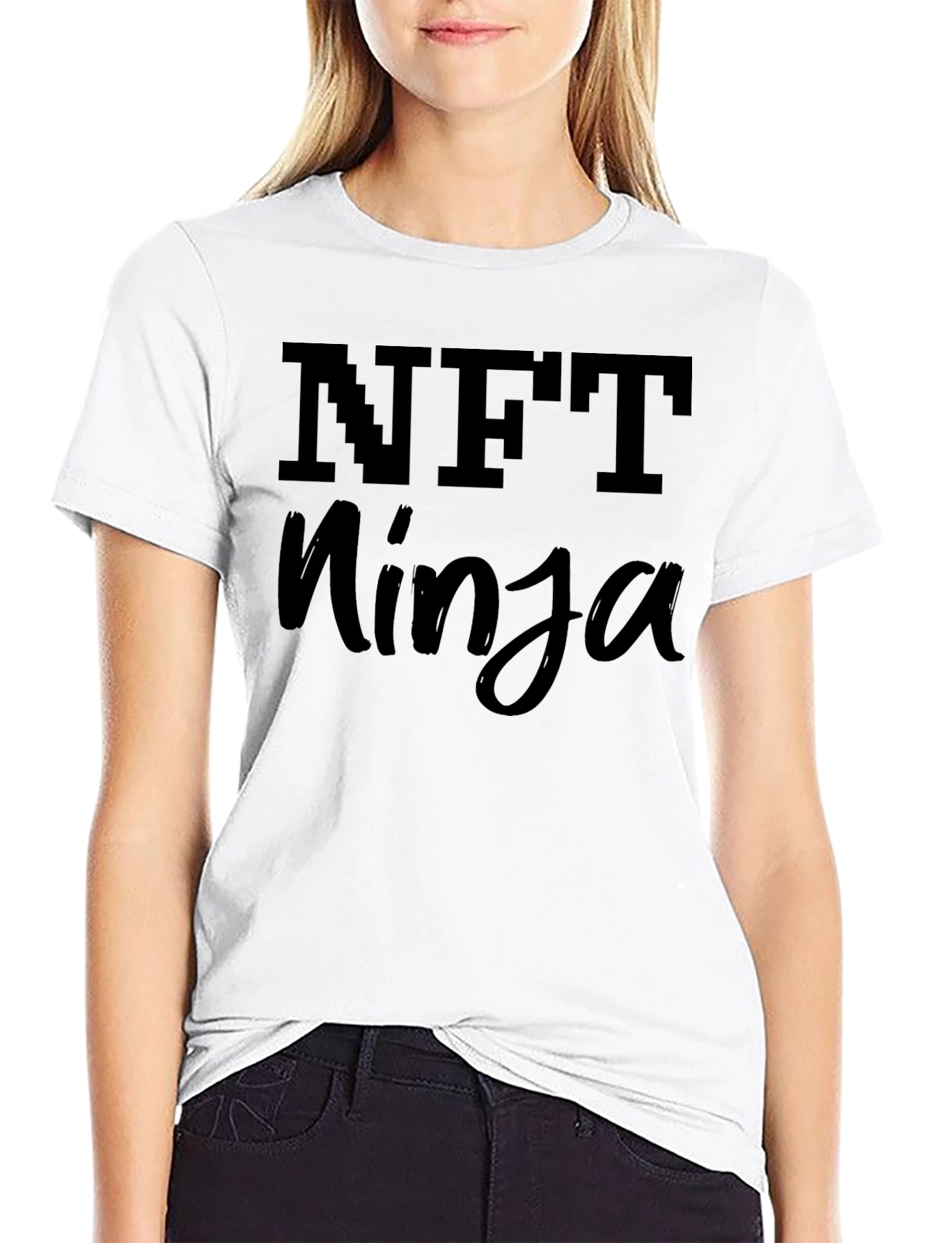 NFT Ninja Black T-Shirt - Crypto Art Fan Apparel