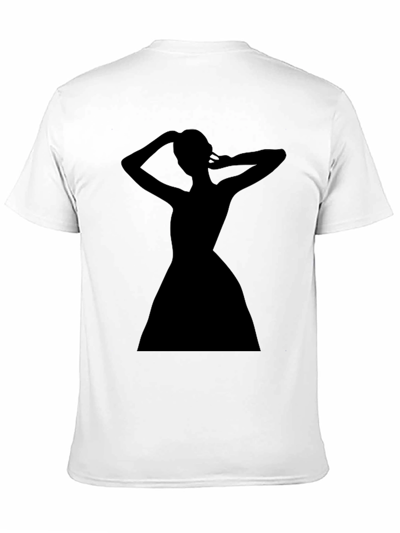 Silhouette Woman Black T-Shirt