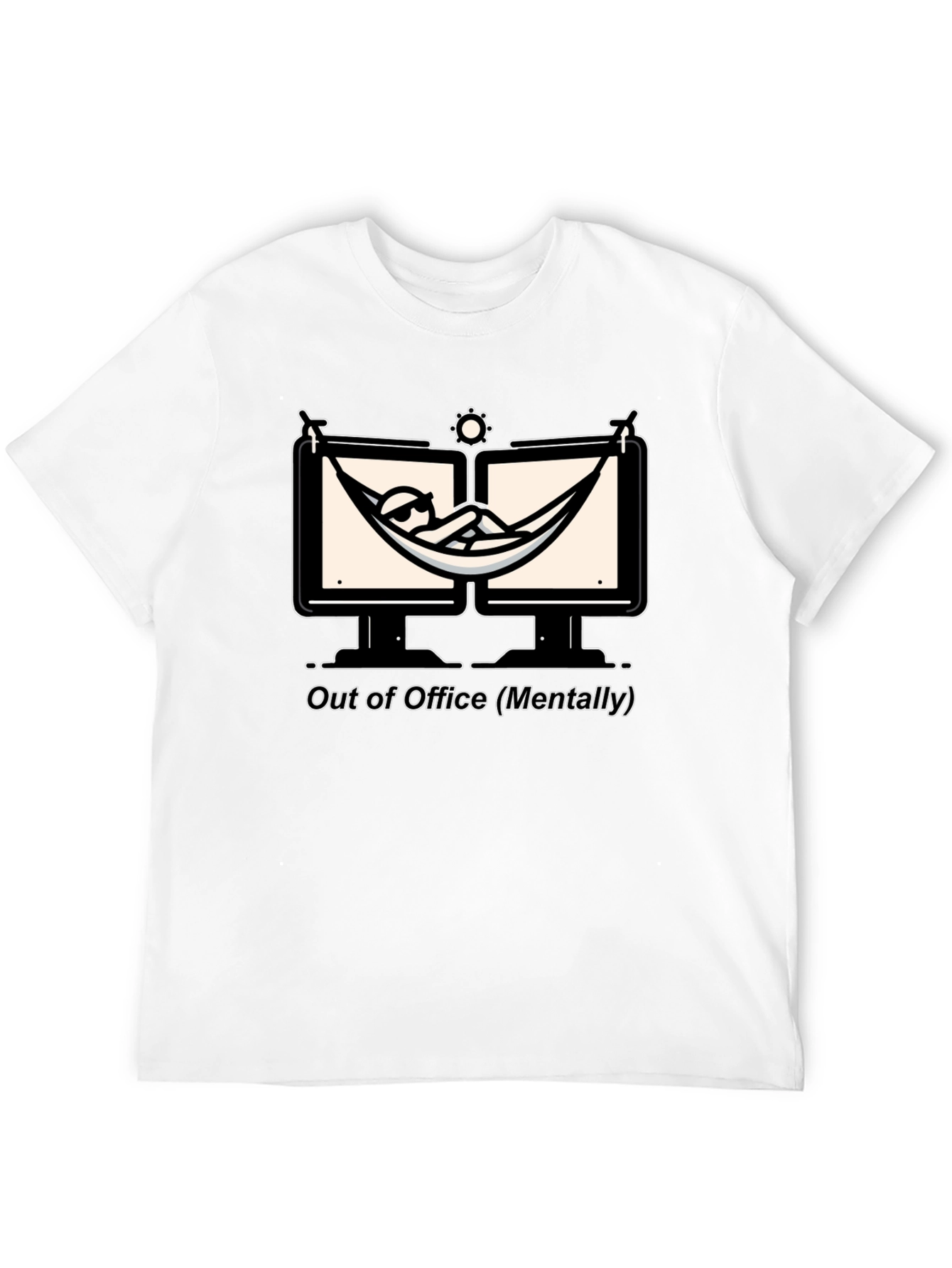 Out of Office T-Shirt: Relax Mentally Graphic Tee
