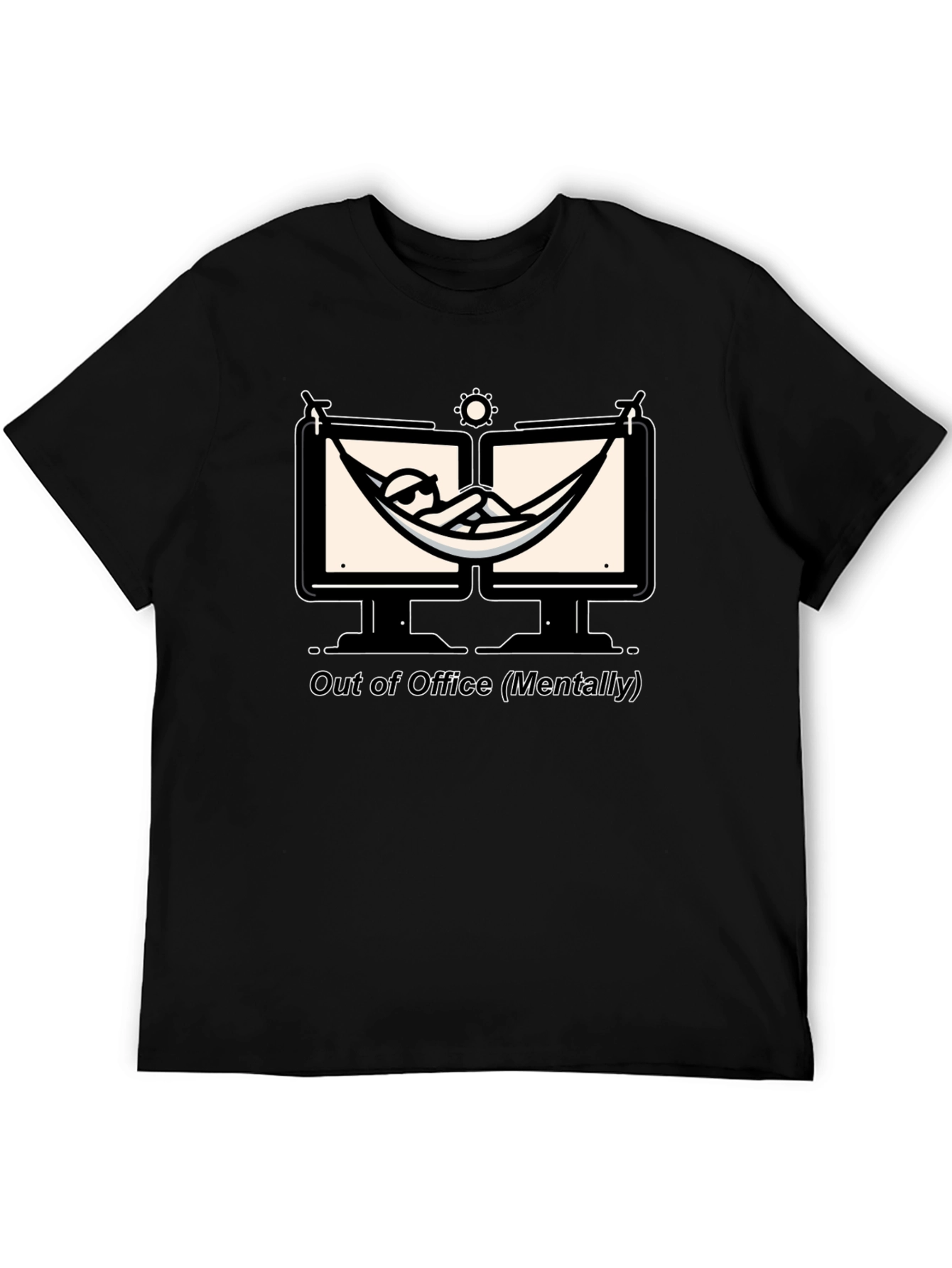 Out of Office T-Shirt: Relax Mentally Graphic Tee
