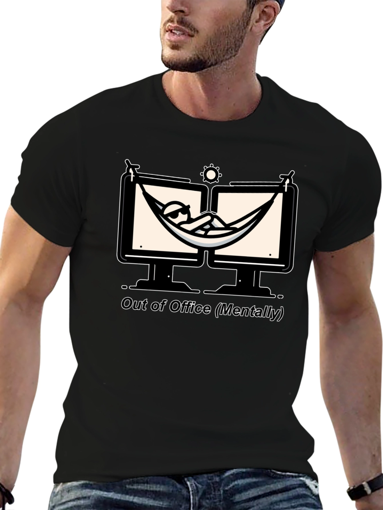 Out of Office T-Shirt: Relax Mentally Graphic Tee