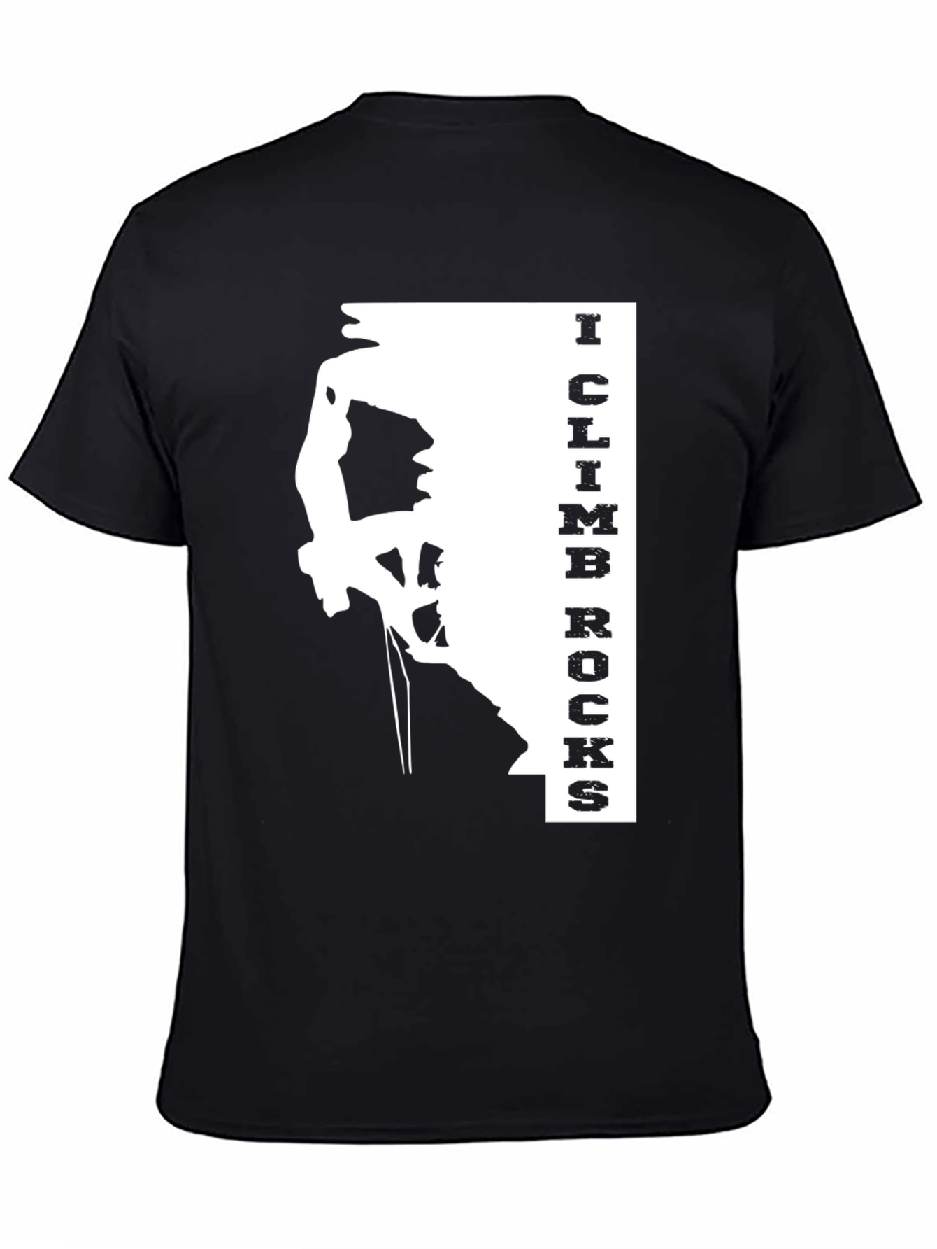 I Climb Rocks Graphic Tee - Black