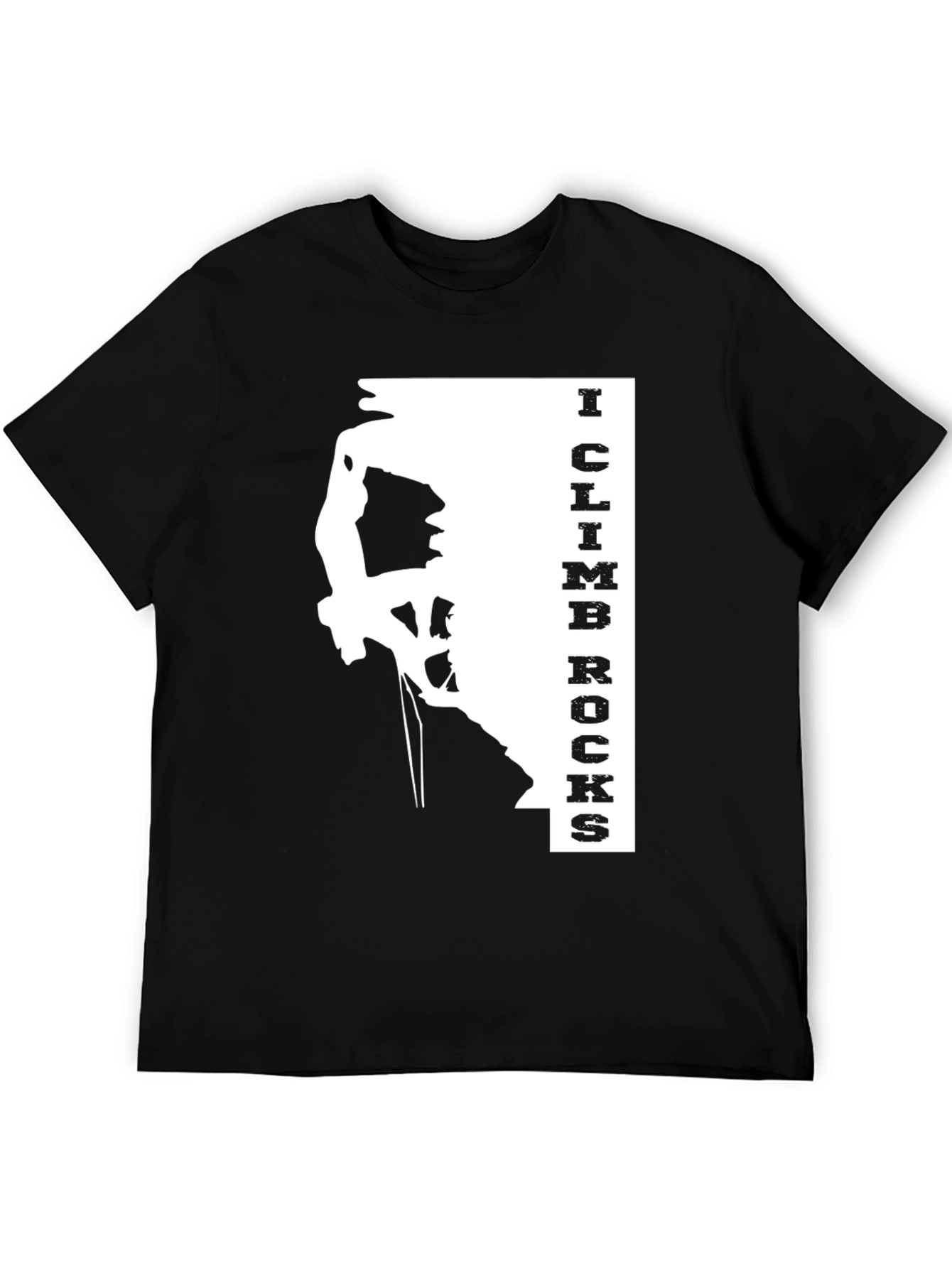 I Climb Rocks Graphic Tee - Black