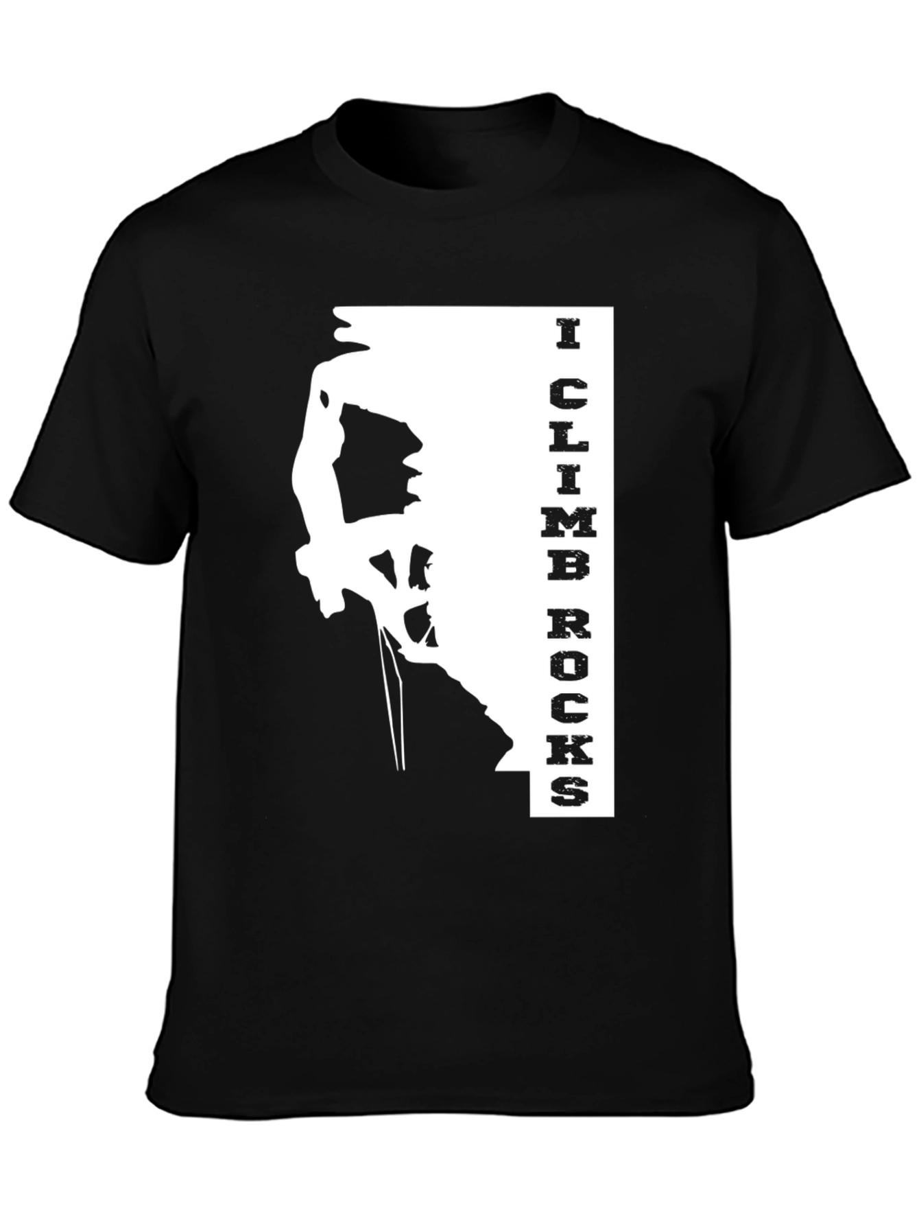 I Climb Rocks Graphic Tee - Black