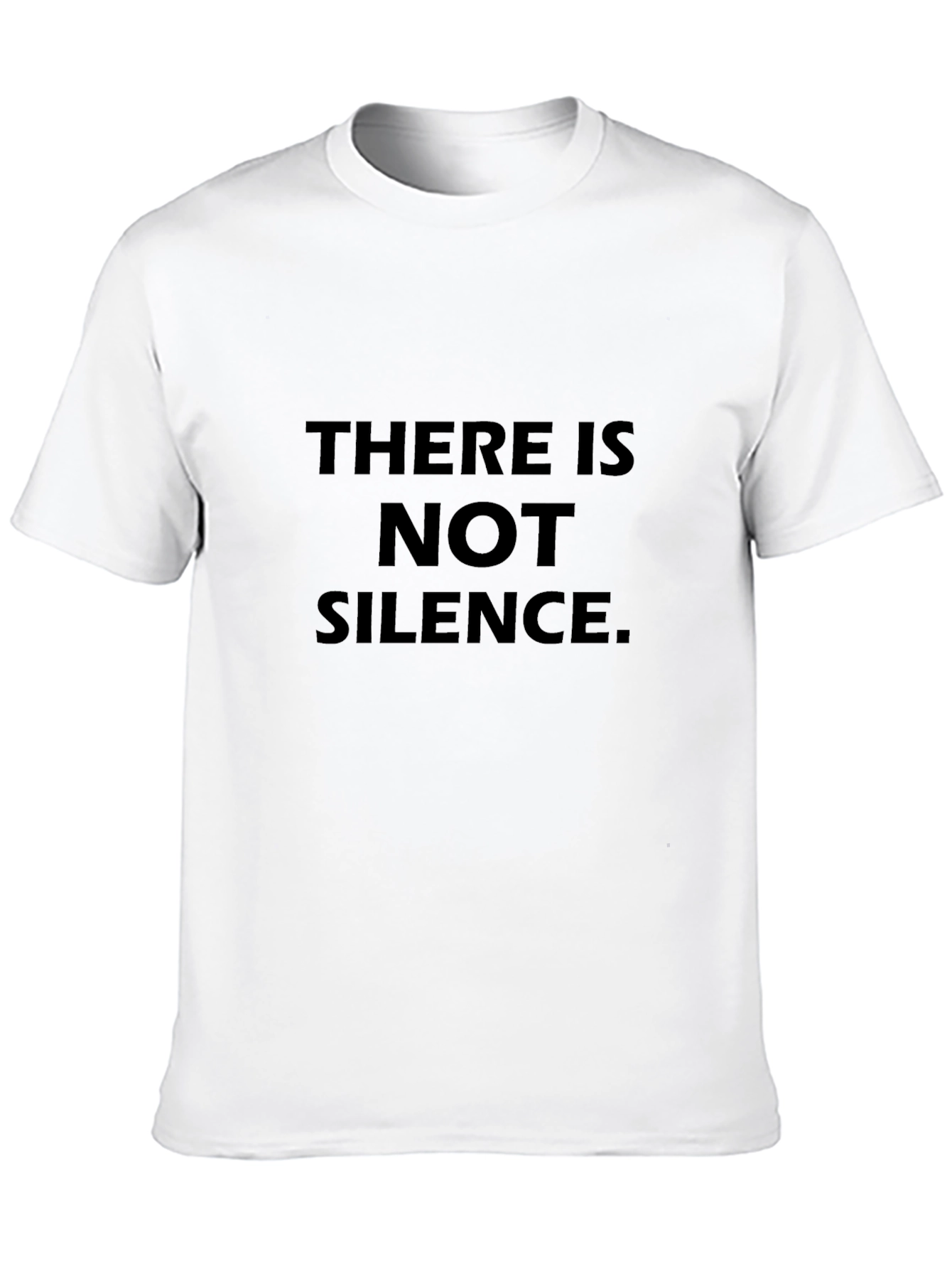 There Is Not Silence Black Tee