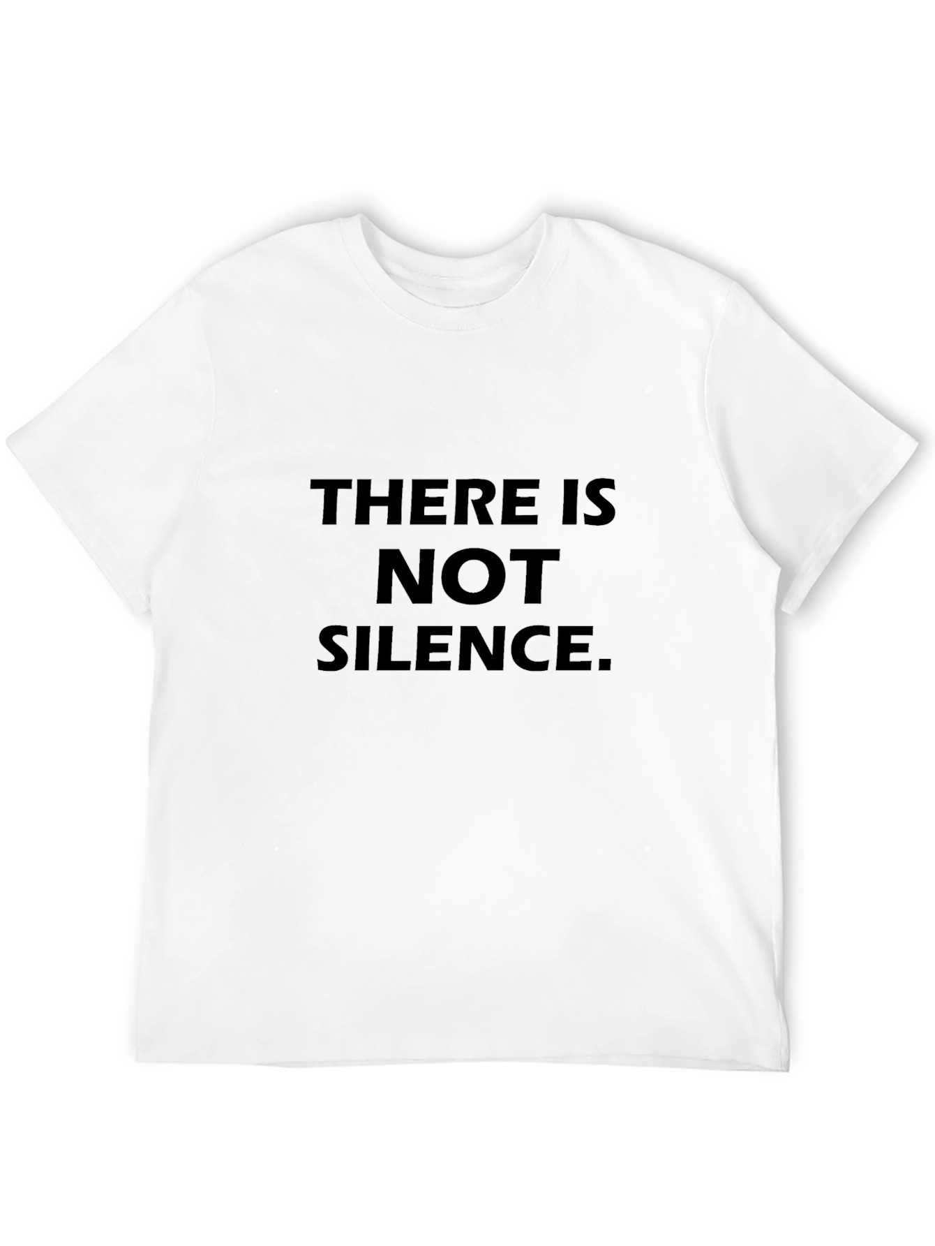 There Is Not Silence Black Tee