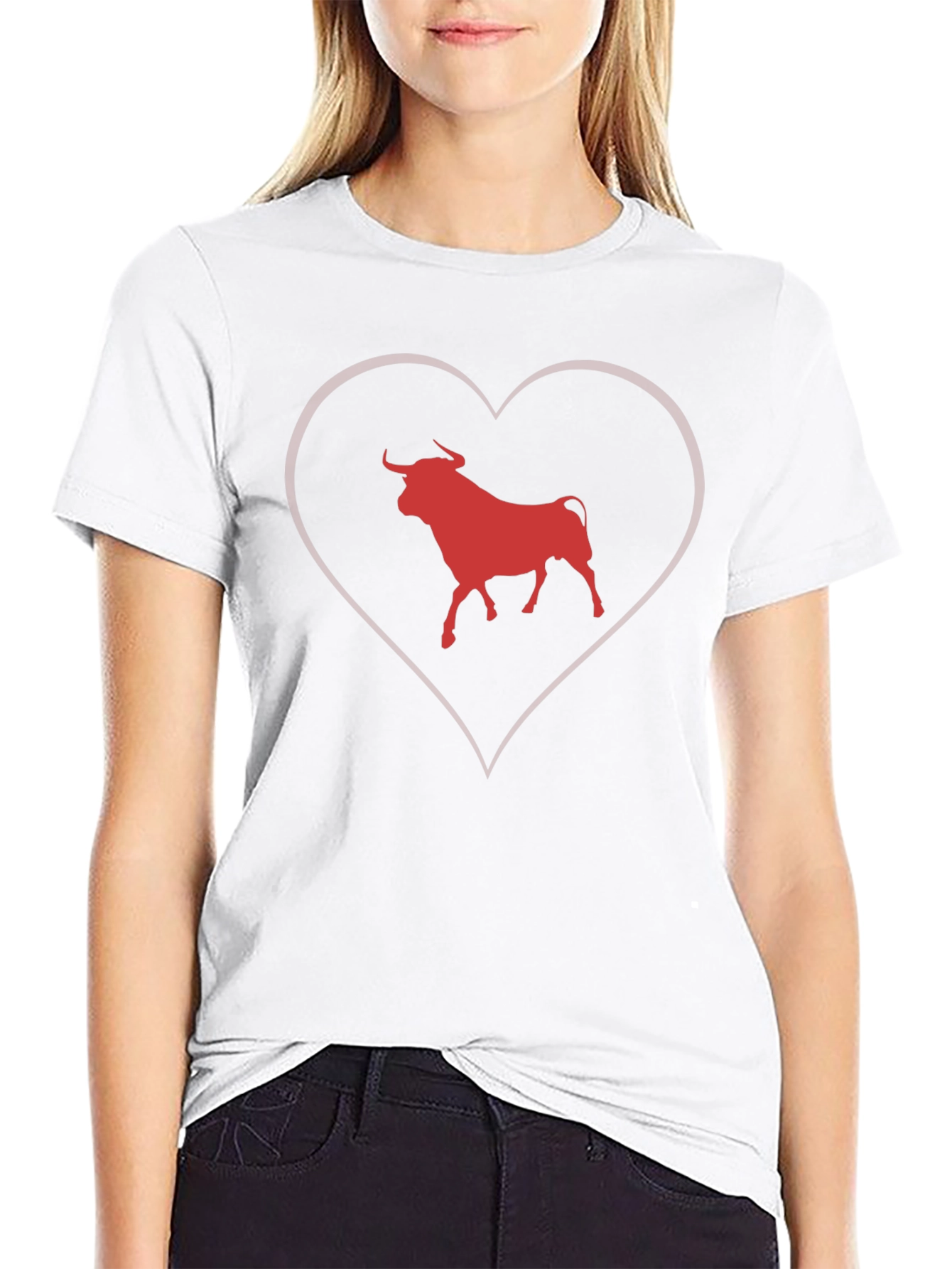 Bull Heart Graphic Tee - Stylish Mens T-Shirt