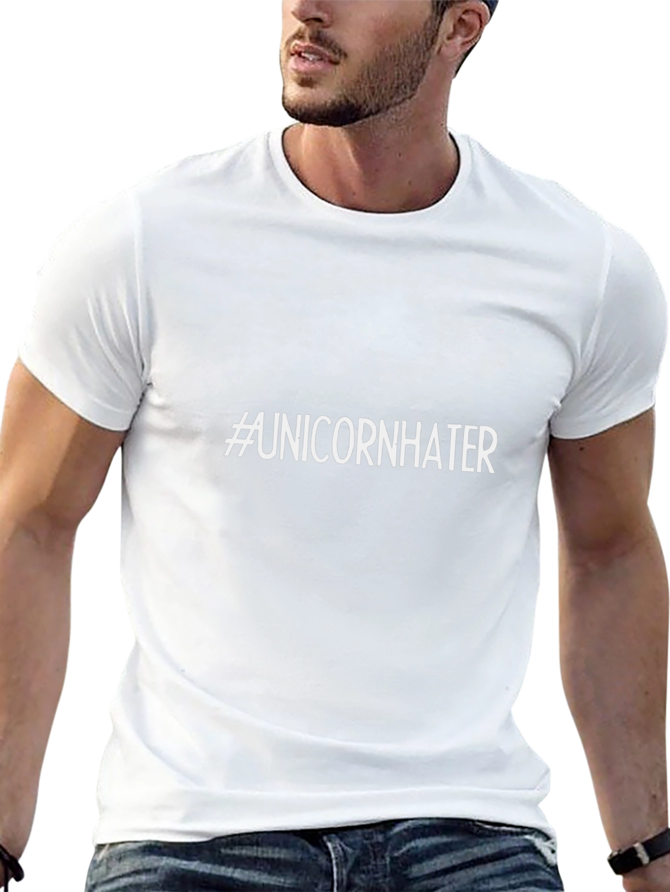#UnicornHater T-Shirt - Black Cotton Tee