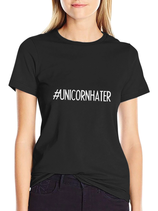 #UnicornHater T-Shirt - Black Cotton Tee