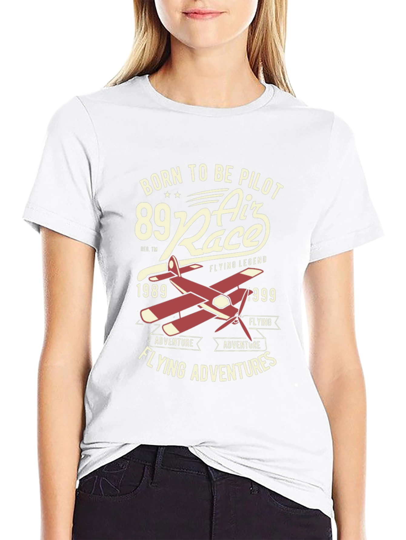 Born to be Pilot Air Race Graphic T-Shirt