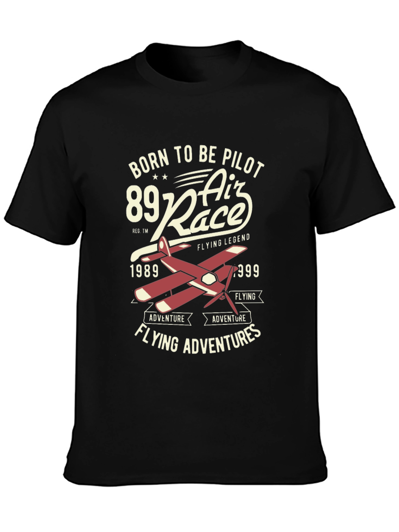 Born to be Pilot Air Race Graphic T-Shirt