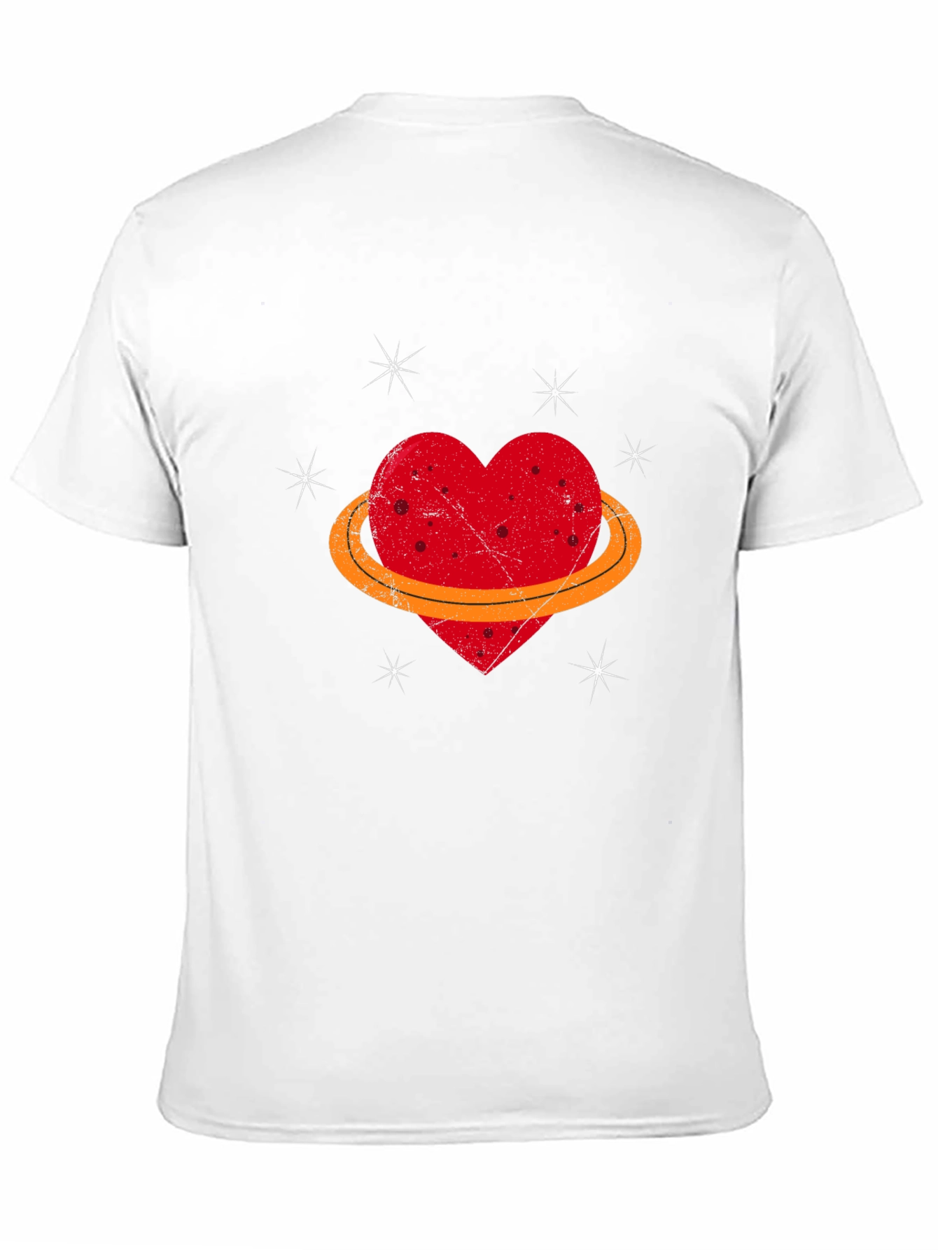 Heart Planet Graphic Tee - Unique Design