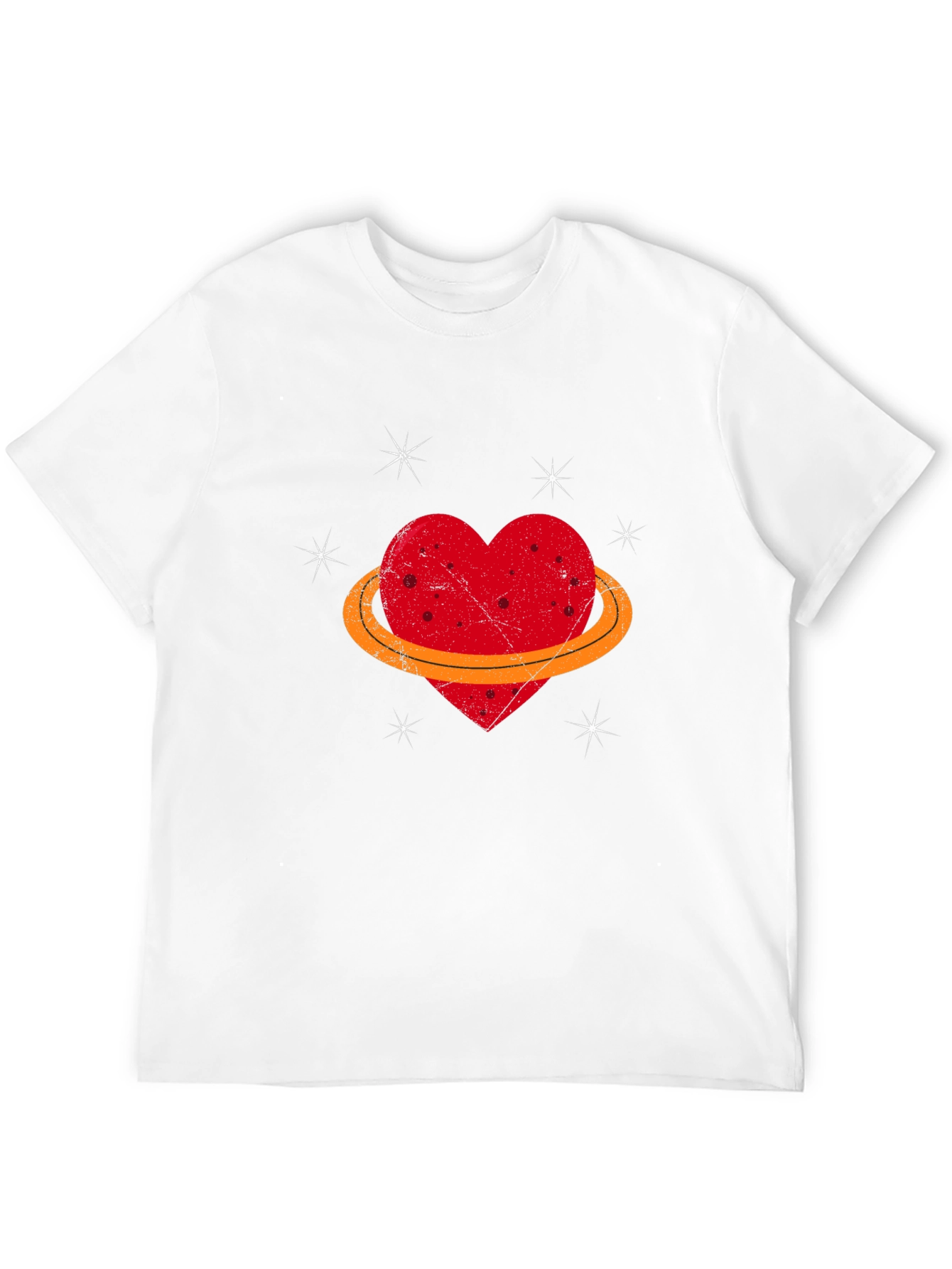 Heart Planet Graphic Tee - Unique Design