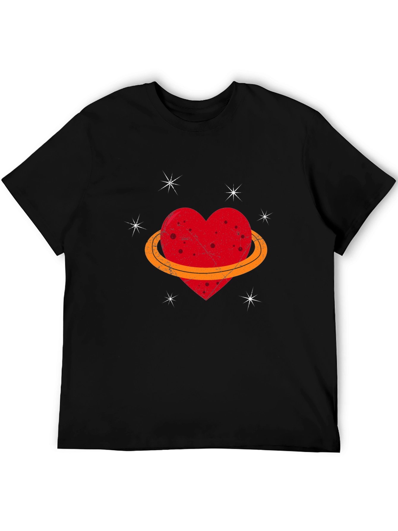 Heart Planet Graphic Tee - Unique Design