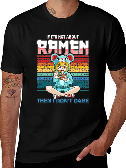 Ramen Anime Graphic T-Shirt - Casual Cotton Tee