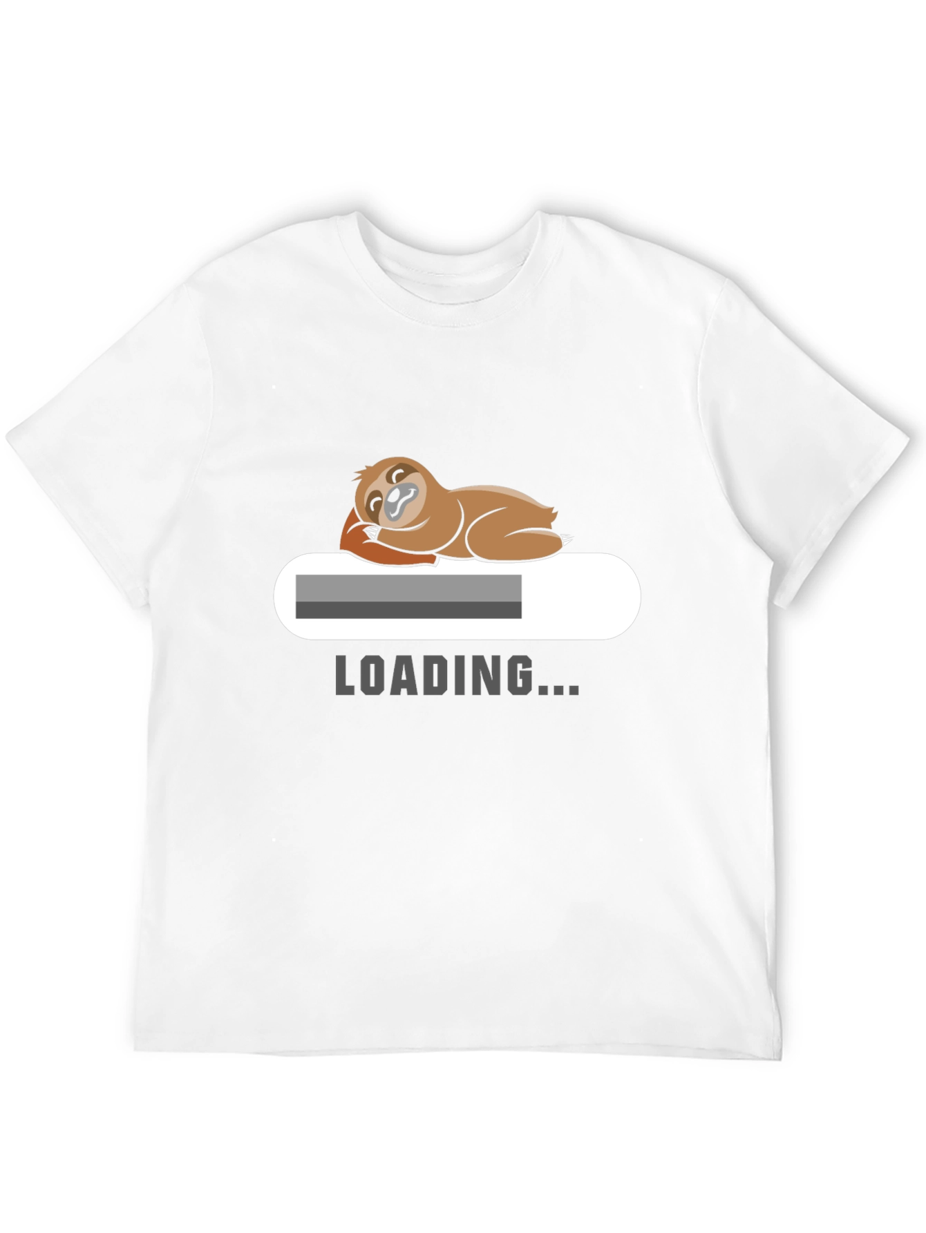 Sloth Loading T-Shirt - Funny Lazy Mode Tee