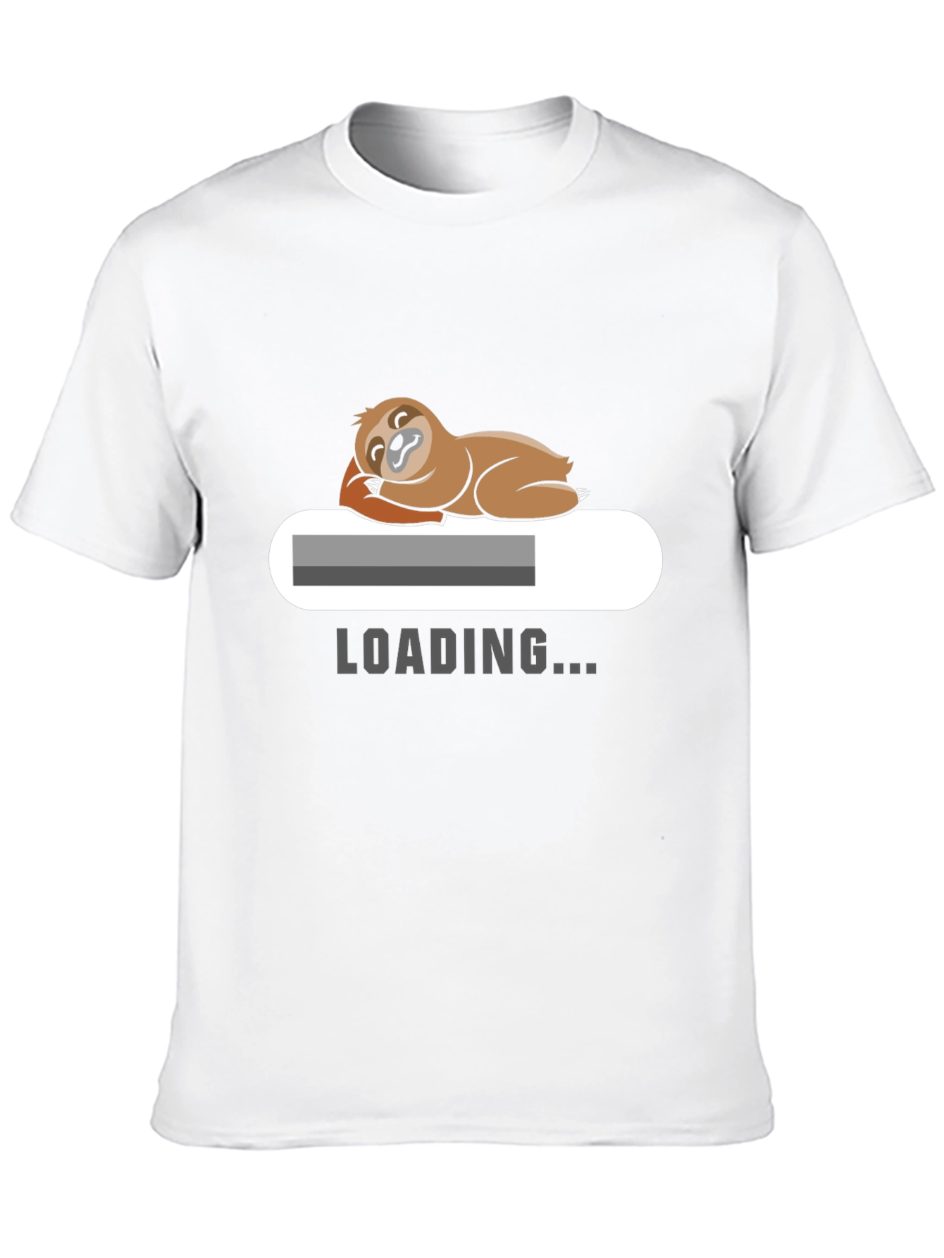 Sloth Loading T-Shirt - Funny Lazy Mode Tee