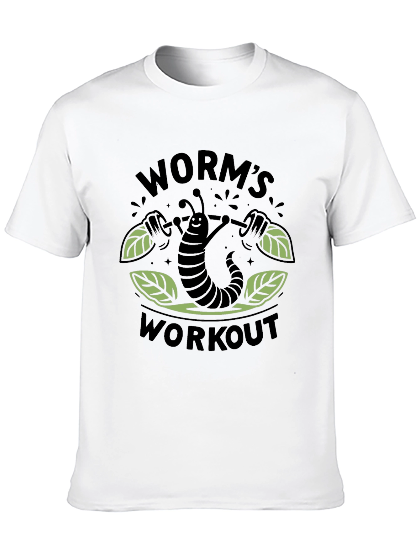 Worms Workout T-Shirt - Black Cotton Tee