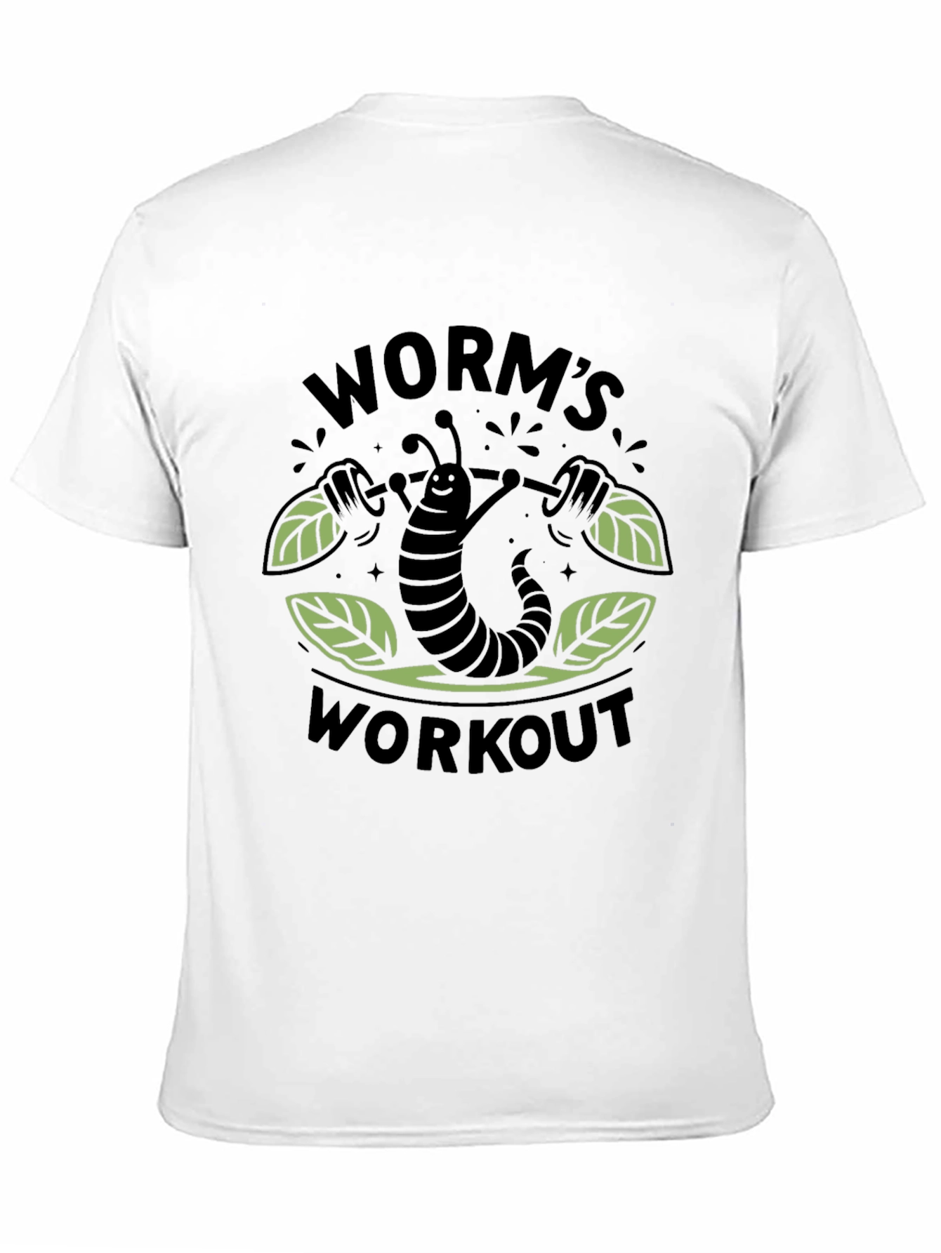 Worms Workout T-Shirt - Black Cotton Tee
