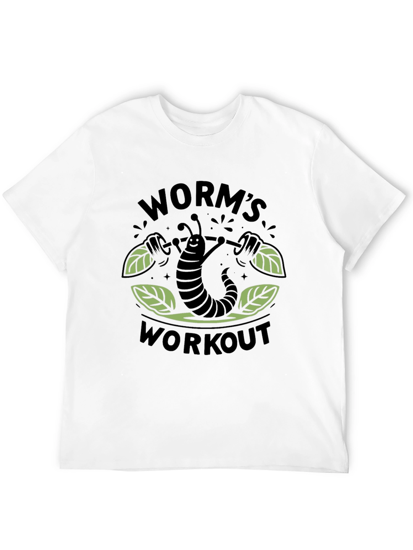 Worms Workout T-Shirt - Black Cotton Tee