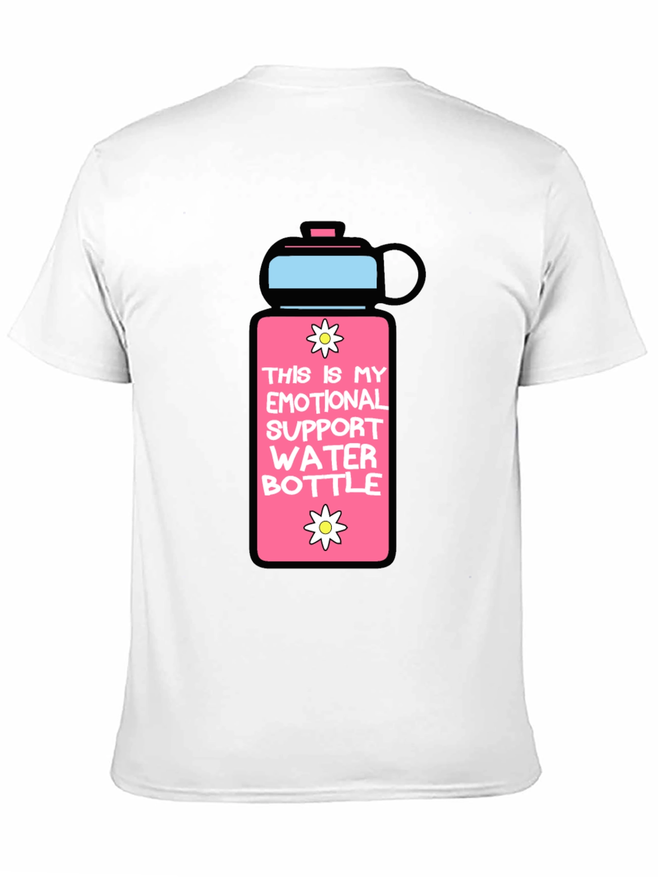 Emotional Support Water Bottle Graphic T-Shirt