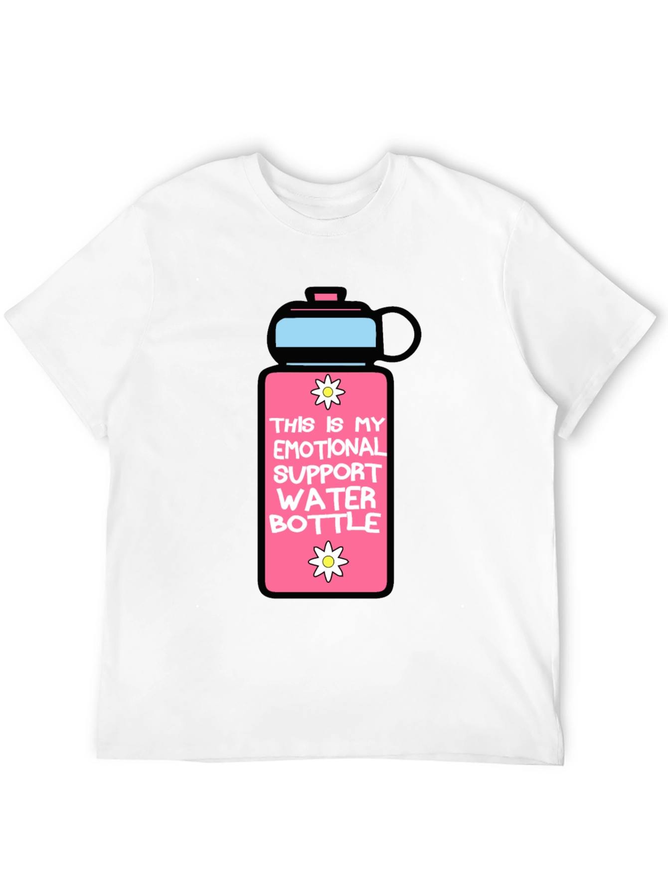 Emotional Support Water Bottle Graphic T-Shirt