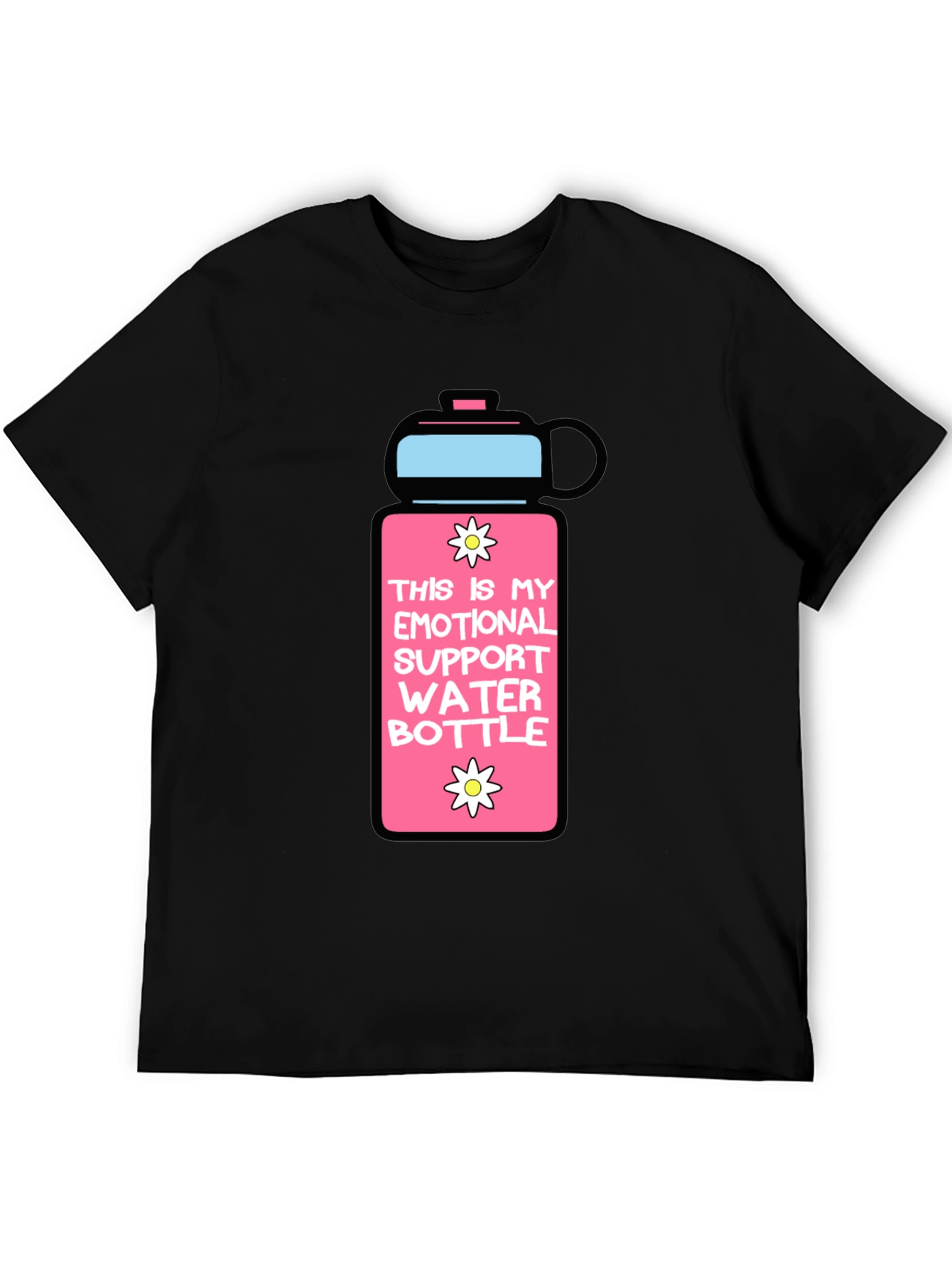 Emotional Support Water Bottle Graphic T-Shirt
