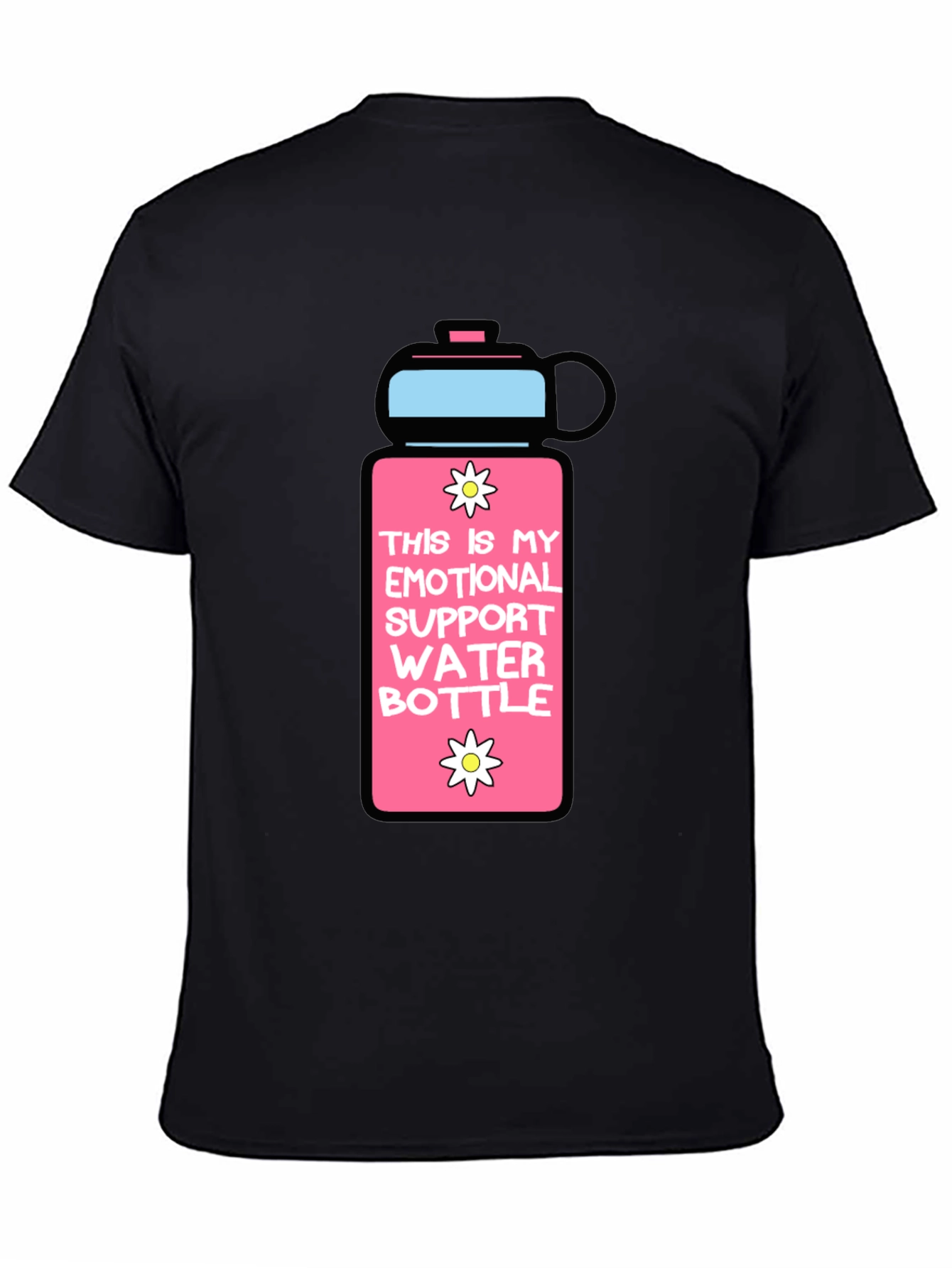 Emotional Support Water Bottle Graphic T-Shirt