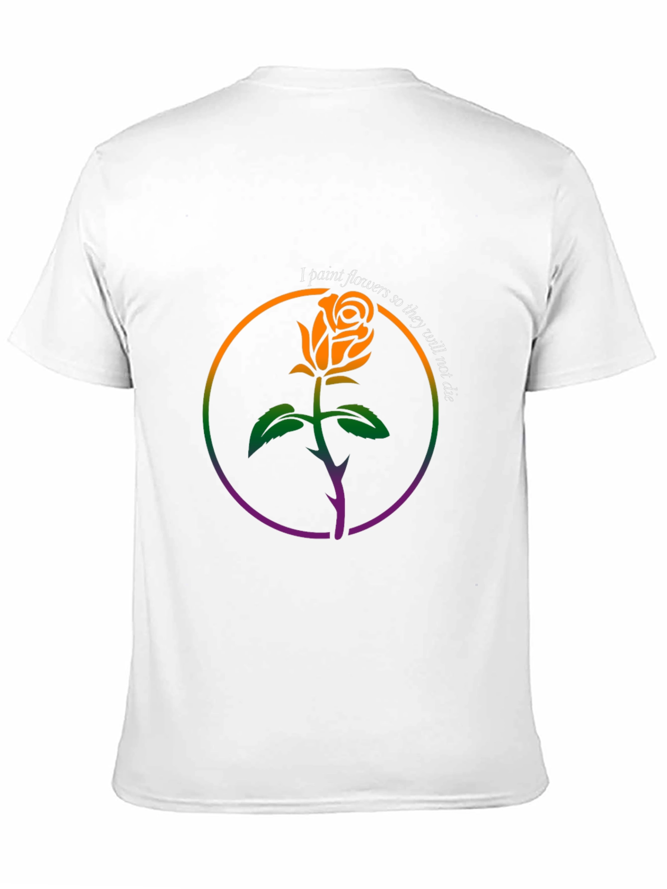 Rose Painting T-Shirt - Floral Art Tee
