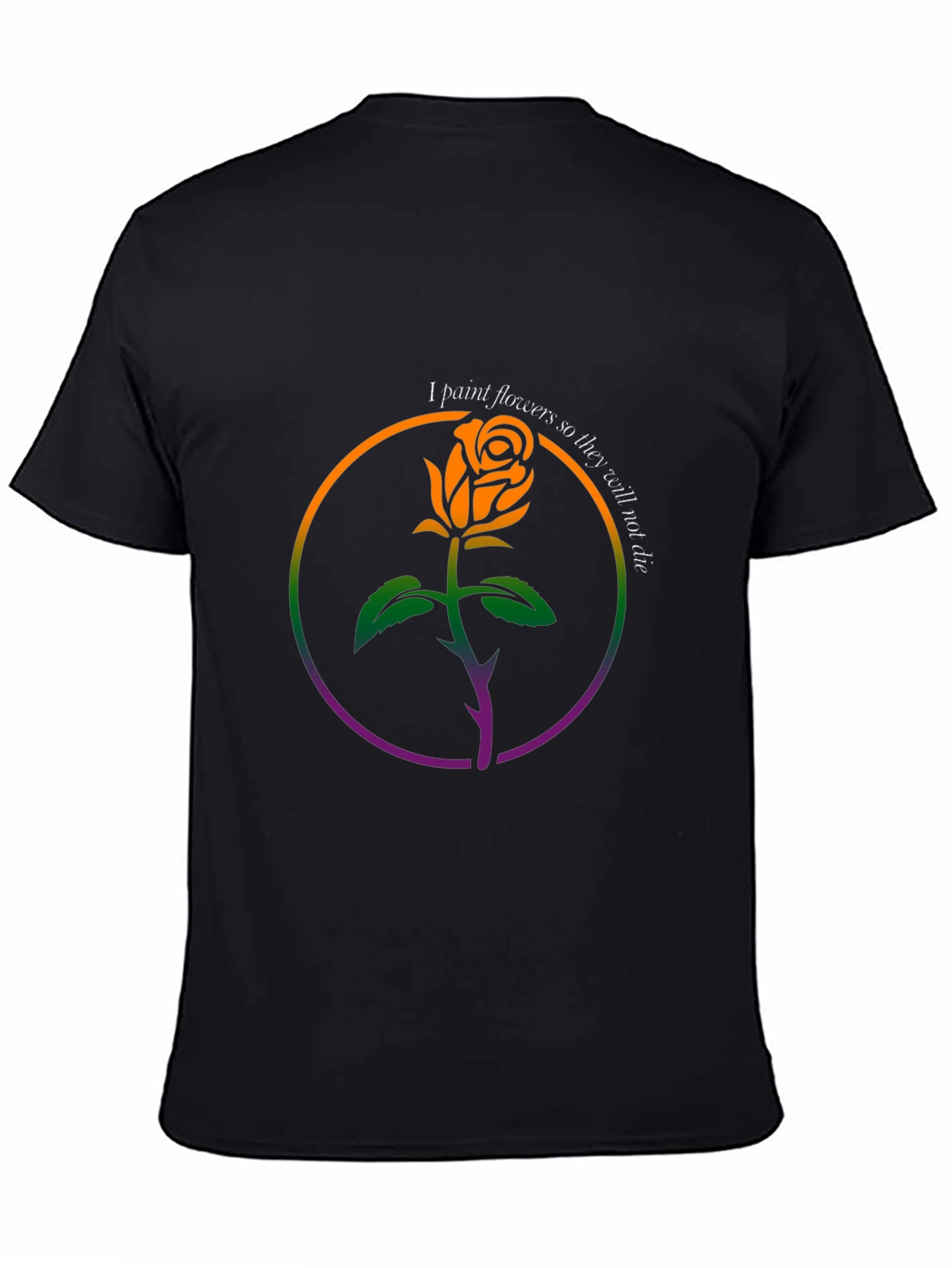 Rose Painting T-Shirt - Floral Art Tee