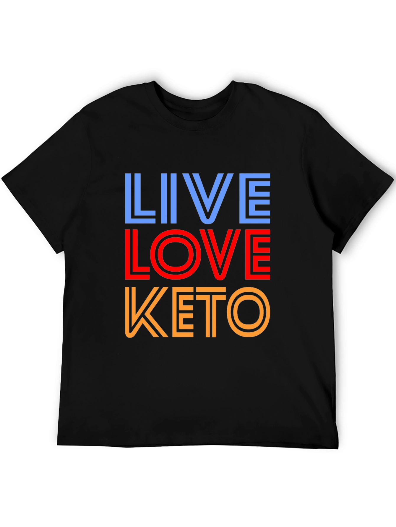 Live Love Keto Black Graphic Tee