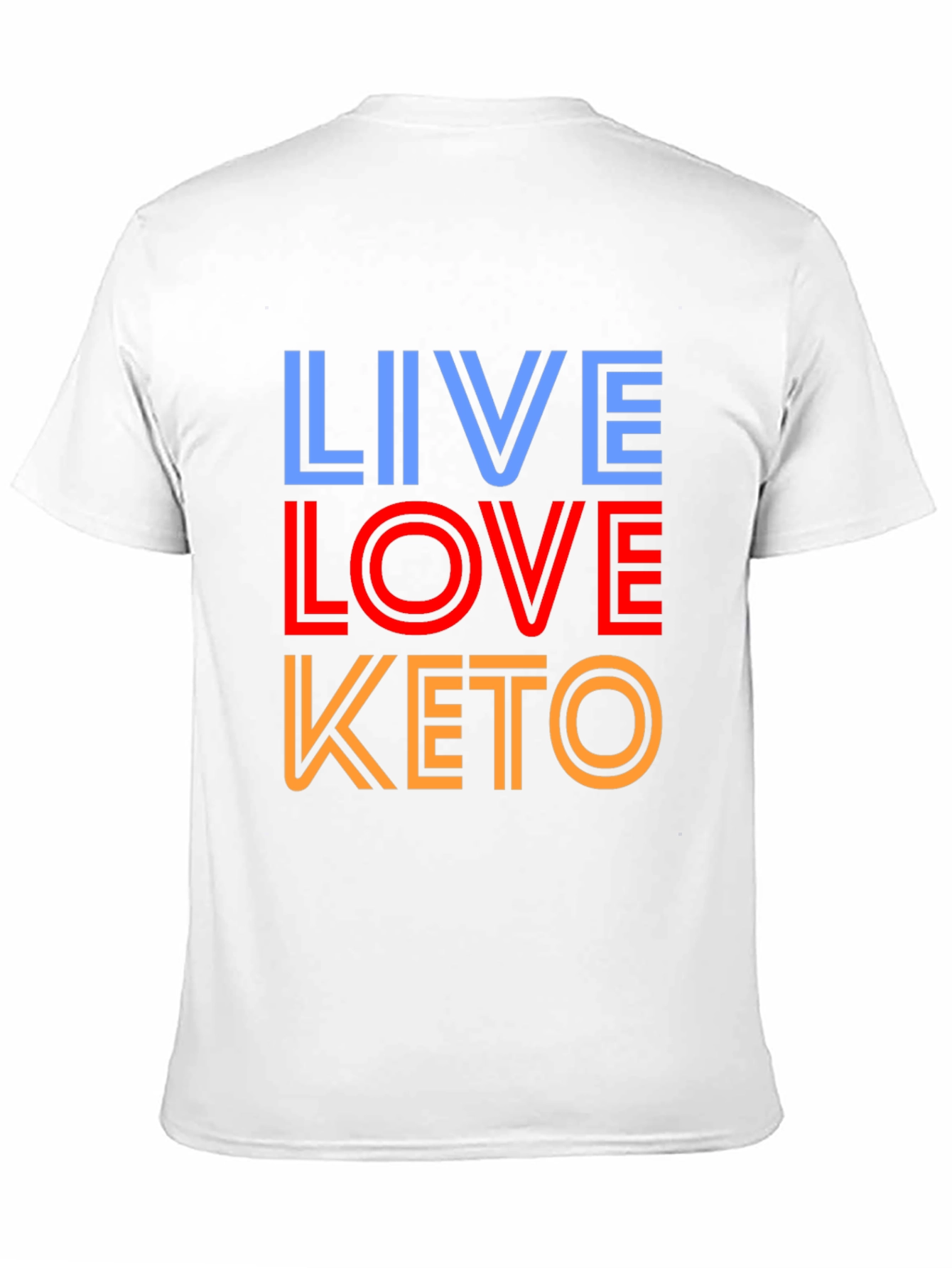 Live Love Keto Black Graphic Tee