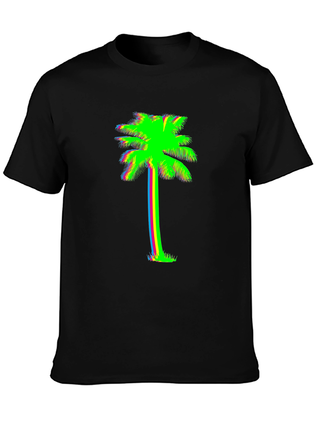 Neon Palm Tree Graphic Tee