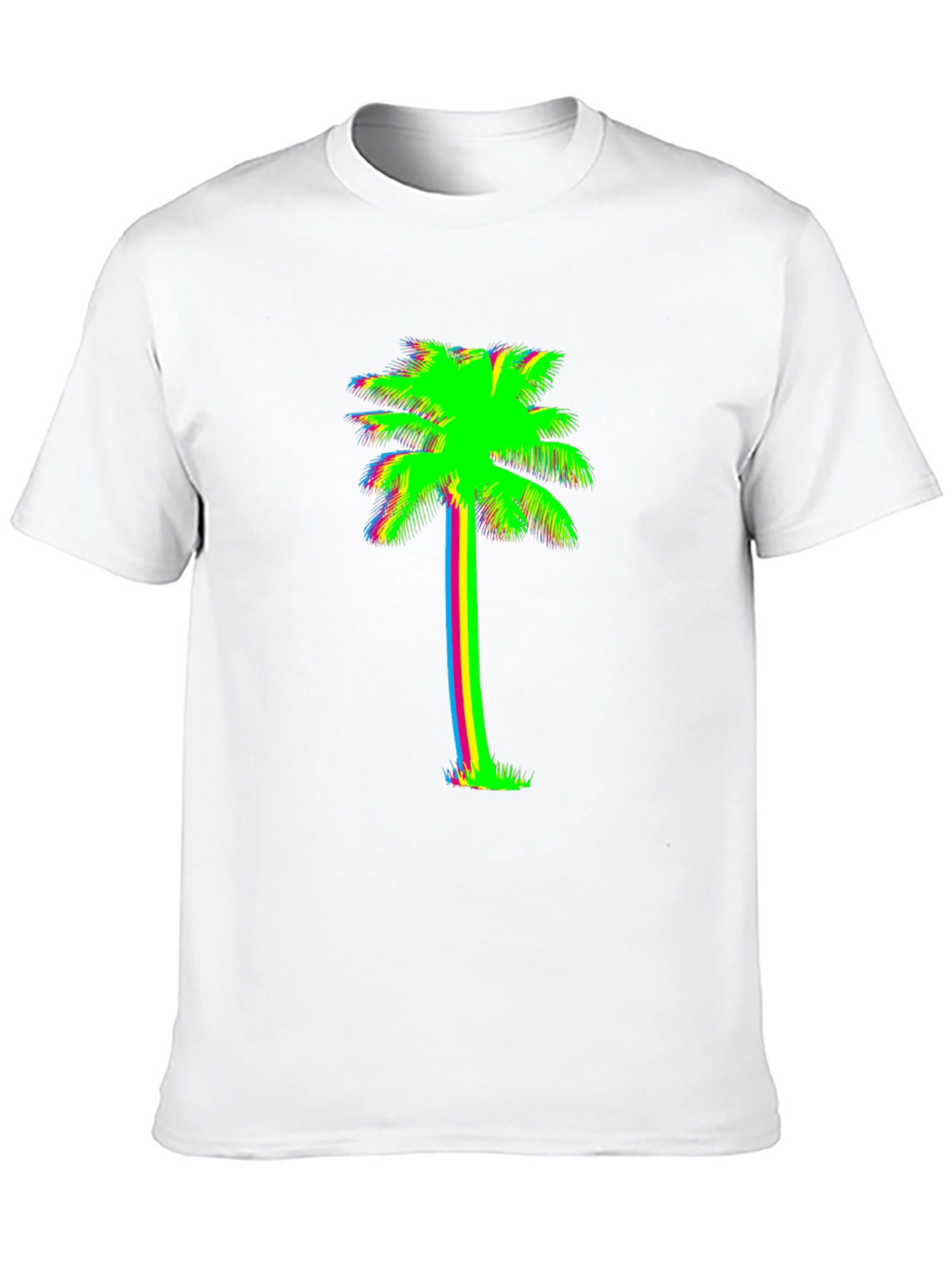 Neon Palm Tree Graphic Tee