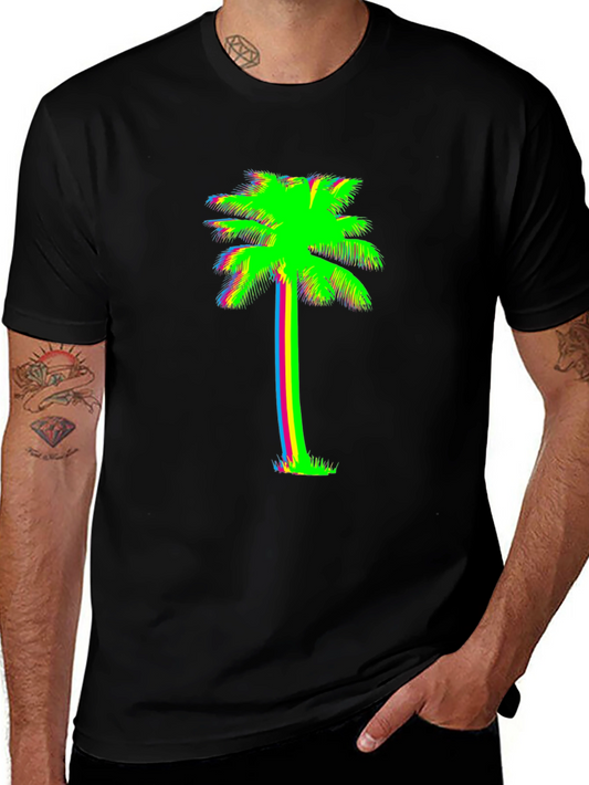 Neon Palm Tree Graphic Tee
