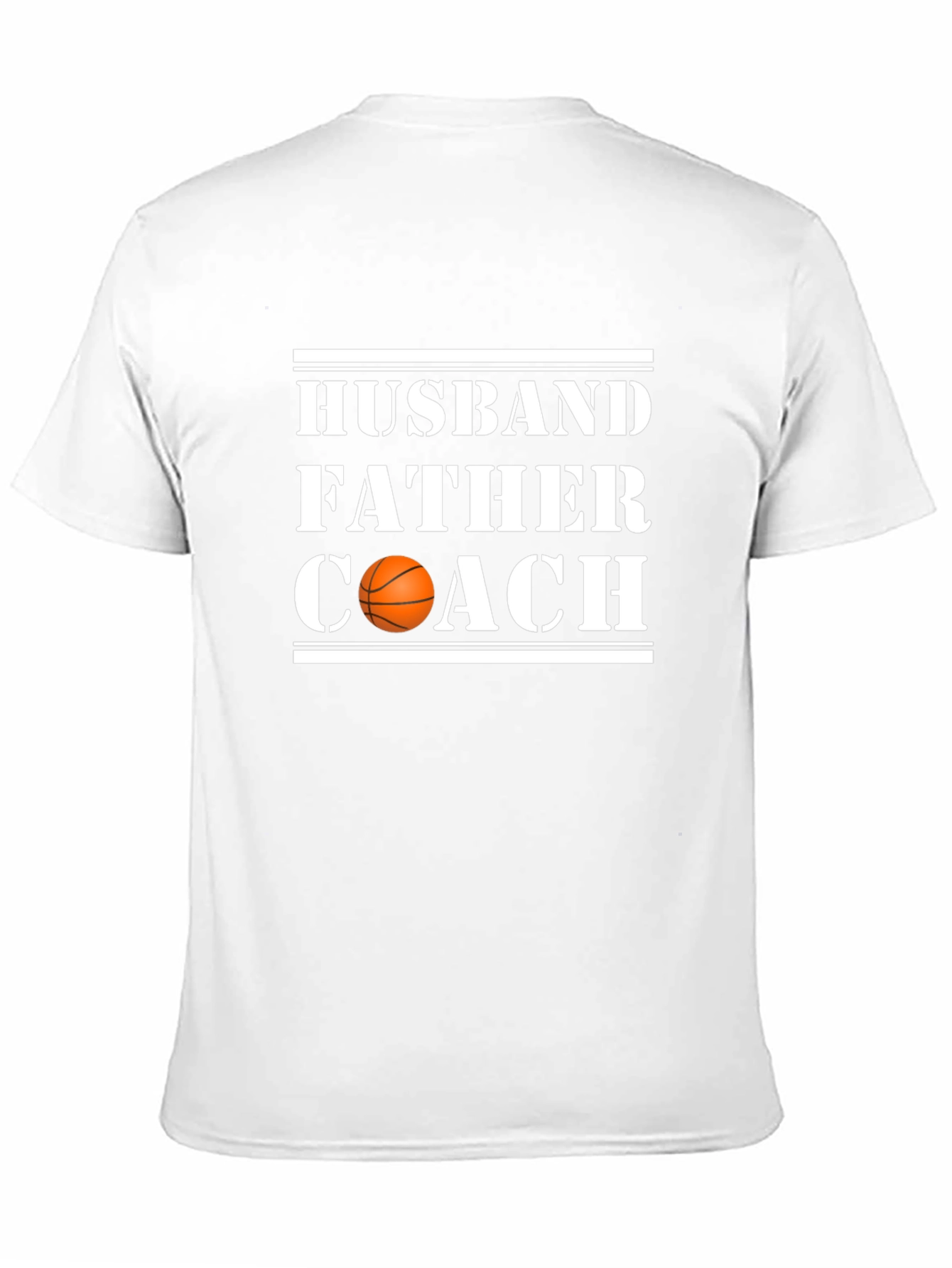 Husband Father Coach Basketball Graphic Tee
