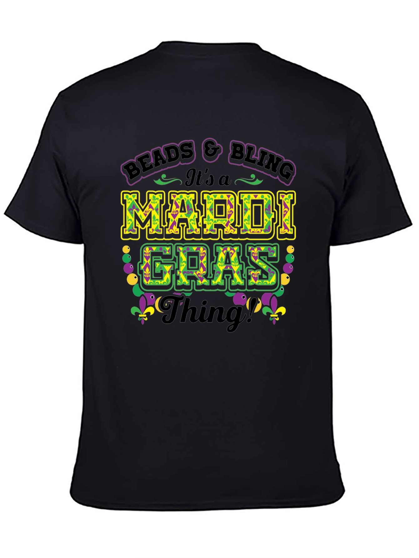 Beads & Bling Mardi Gras T-Shirt