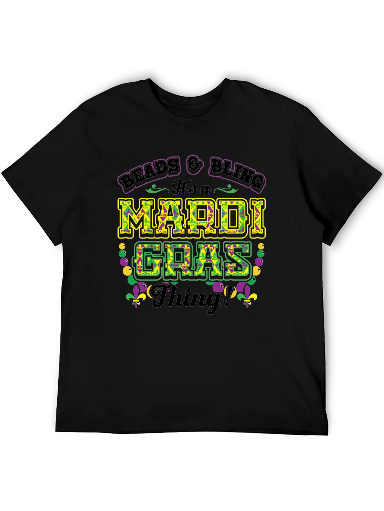 Beads & Bling Mardi Gras T-Shirt