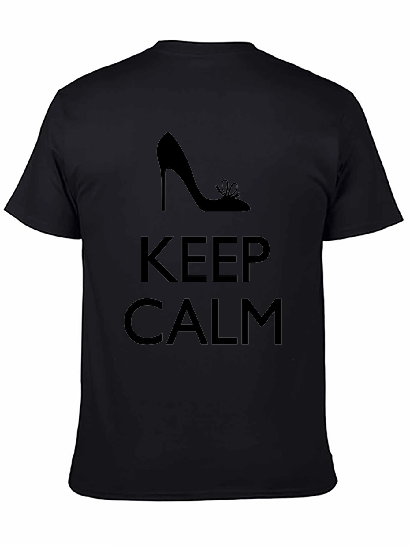 Keep Calm High Heel Graphic T-Shirt