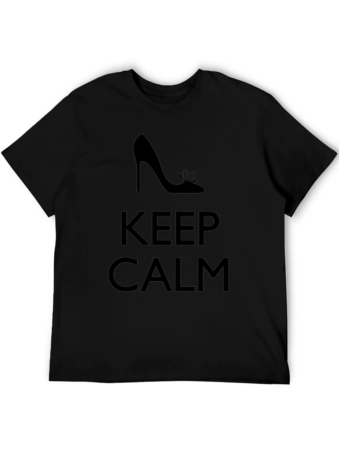Keep Calm High Heel Graphic T-Shirt