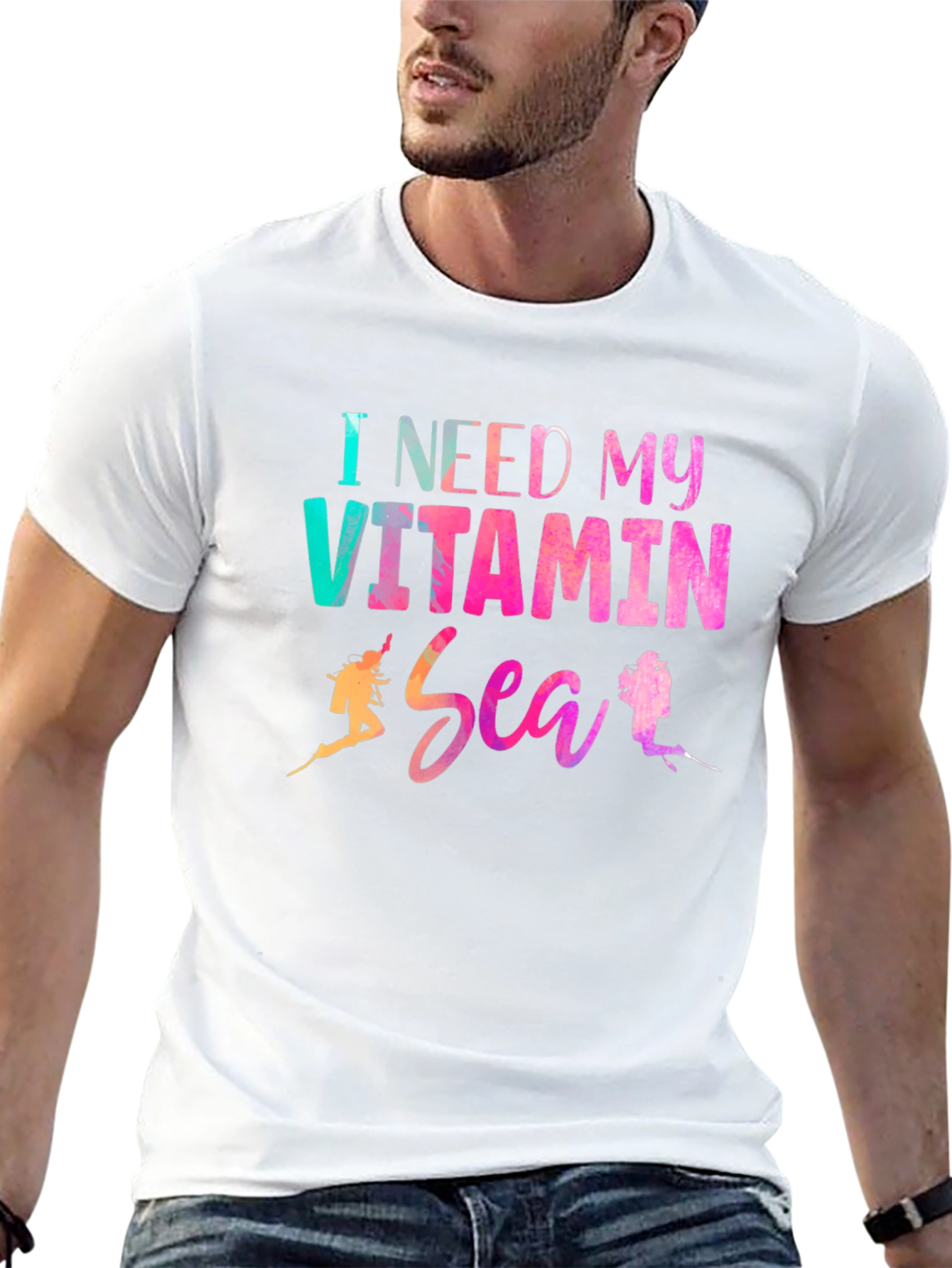 Vitamin Sea Graphic Tee - Diver T-Shirt