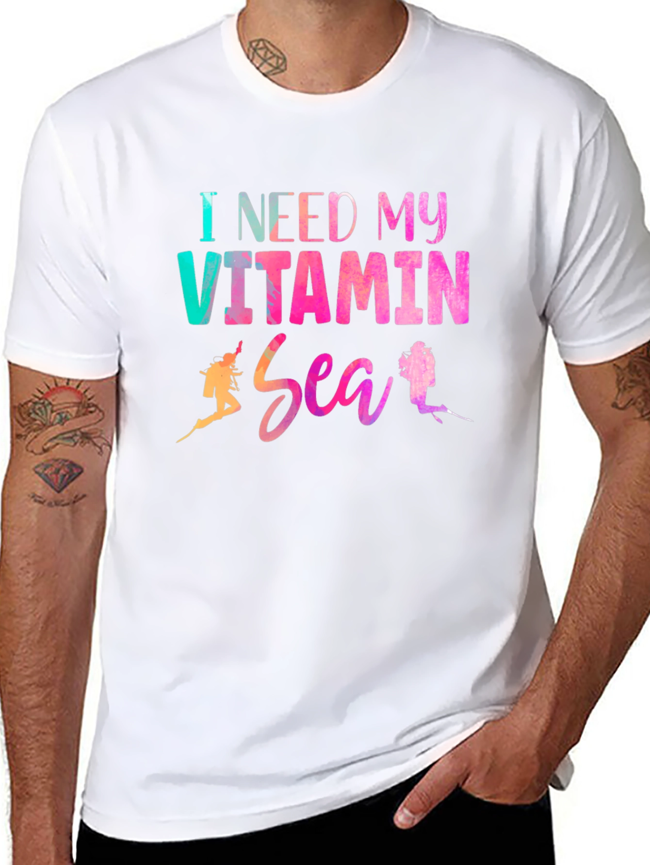 Vitamin Sea Graphic Tee - Diver T-Shirt