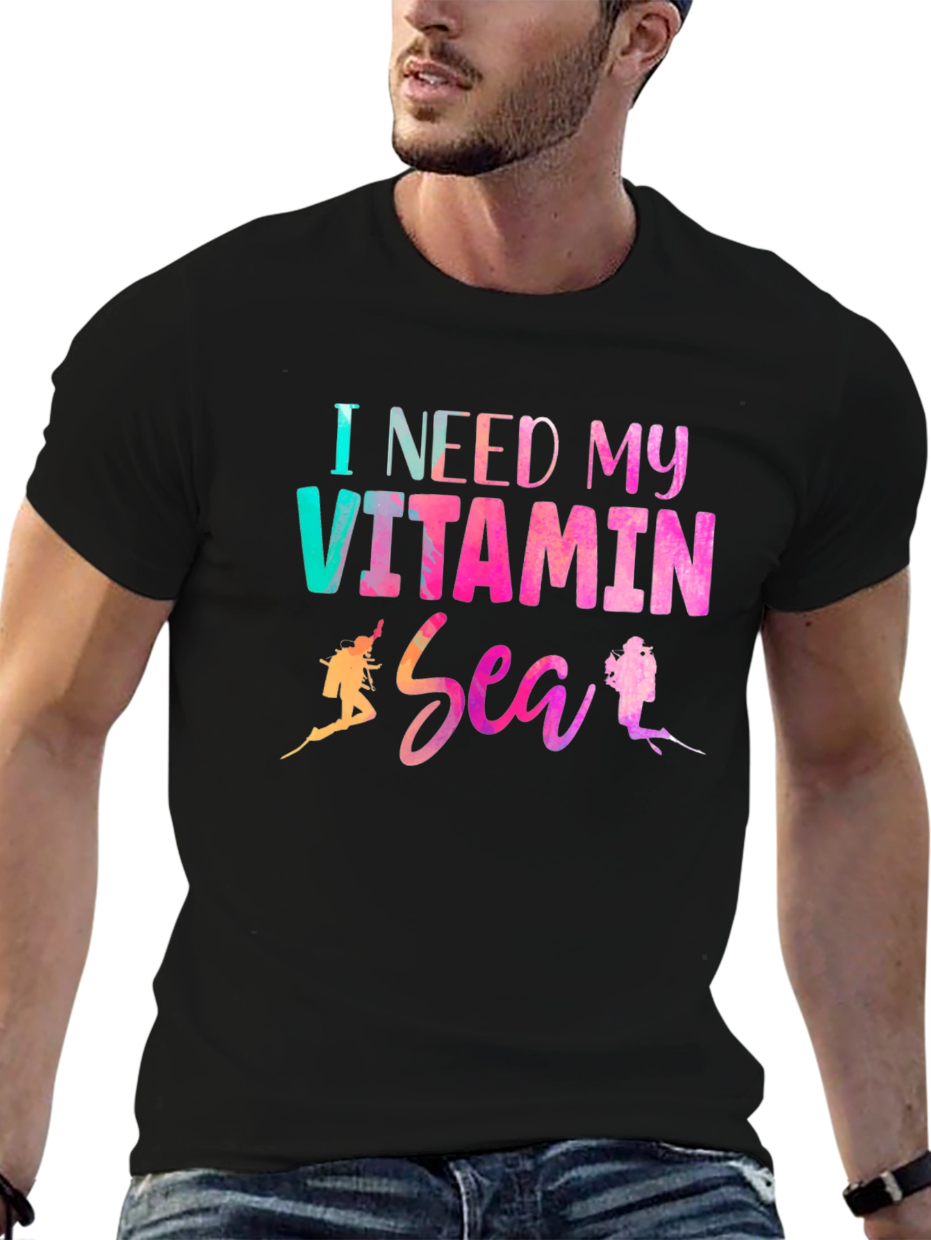 Vitamin Sea Graphic Tee - Diver T-Shirt