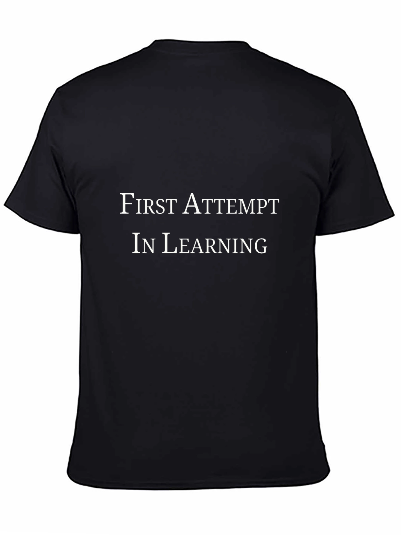 First Attempt in Learning Black T-Shirt