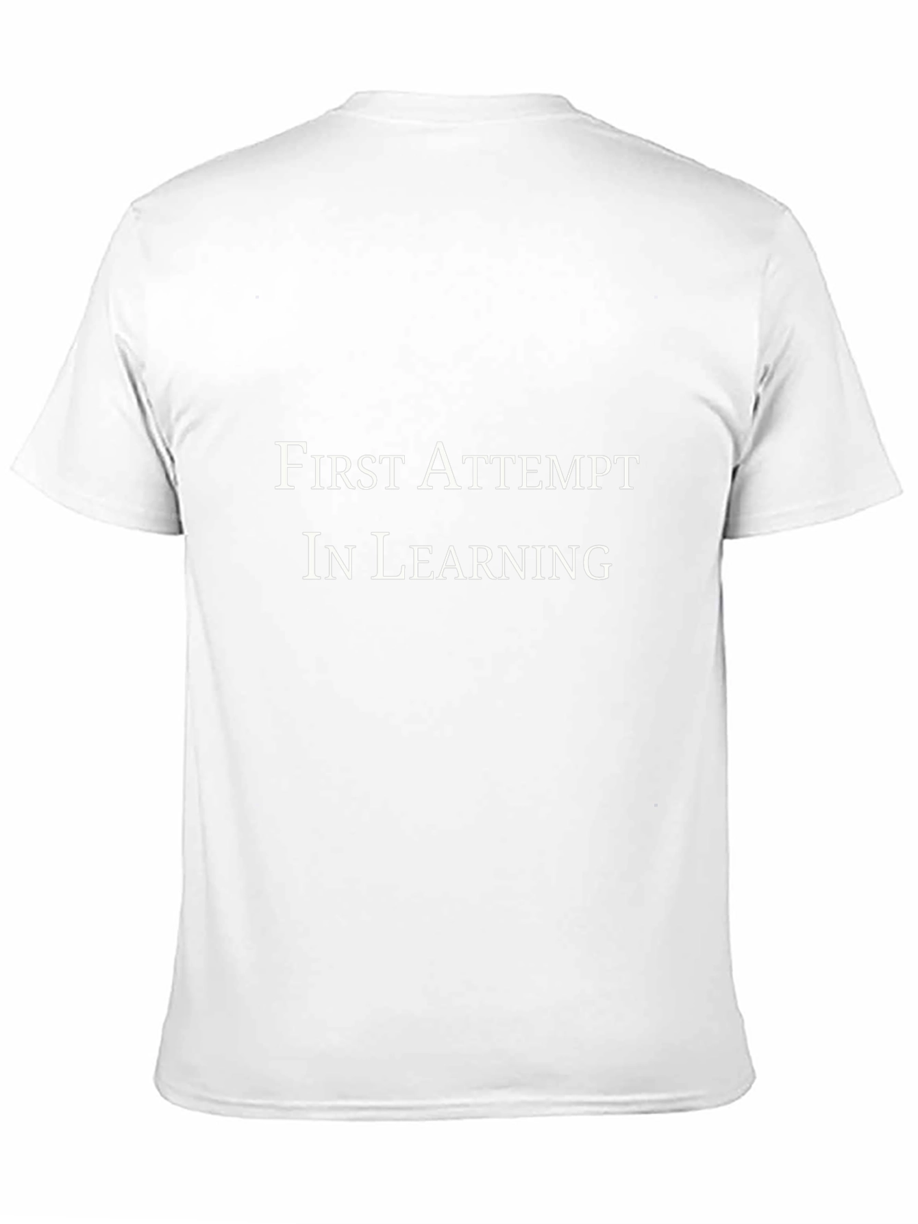 First Attempt in Learning Black T-Shirt