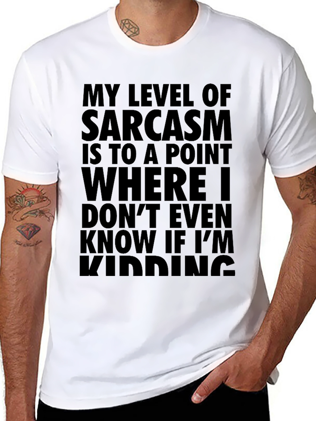 Sarcastic Humor T-Shirt - My Level of Sarcasm