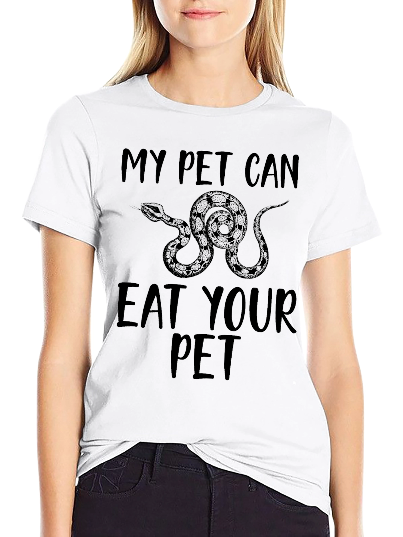 My Pet Can Eat Your Pet Snake Graphic Tee