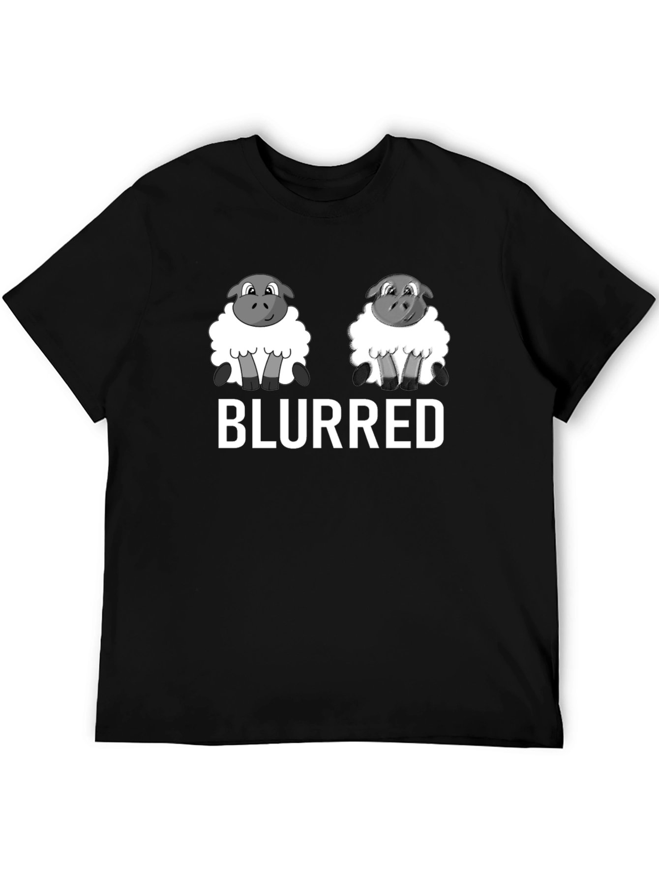 Blurred Sheep T-Shirt - Cute & Funny