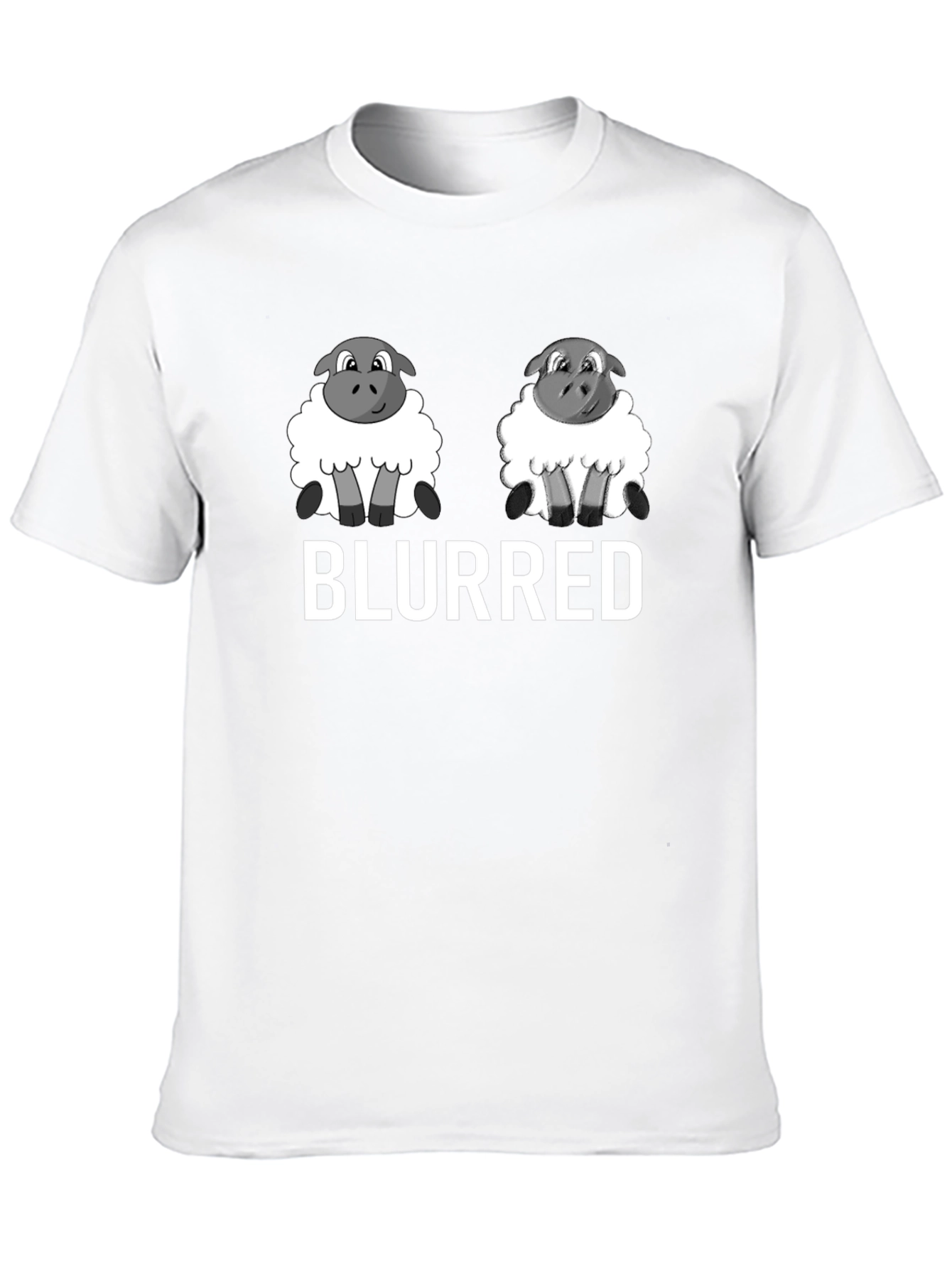 Blurred Sheep T-Shirt - Cute & Funny